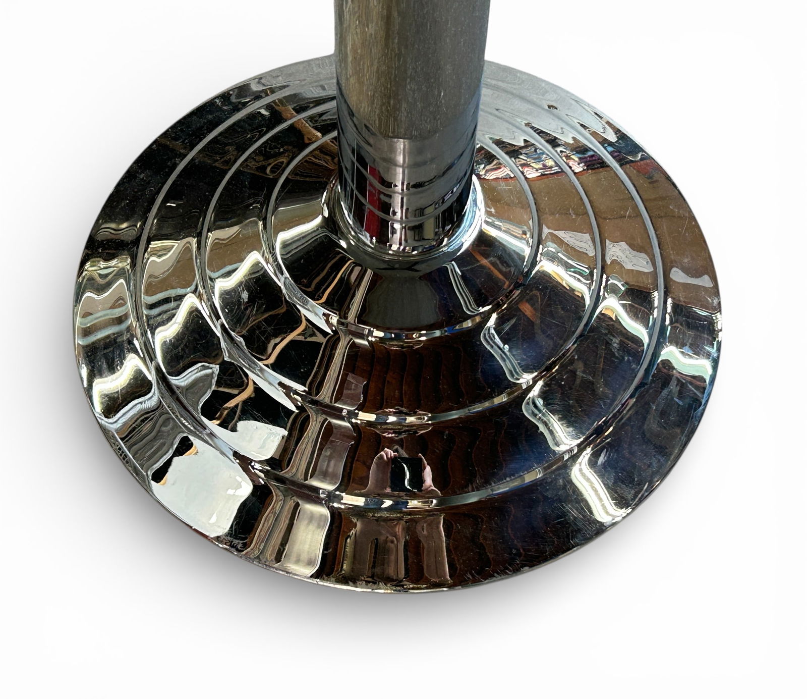Art Deco Style Chrome Pub Table. - 3