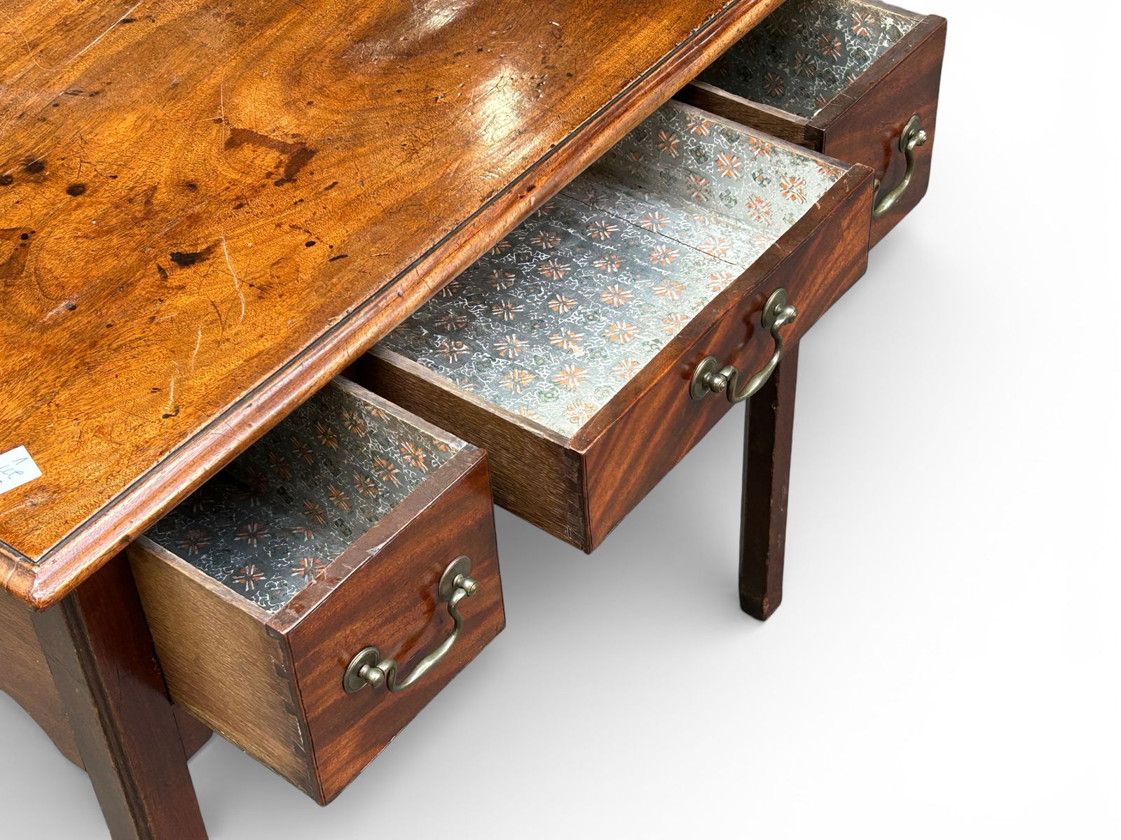 Georgian Style Walnut Lowboy. - 4