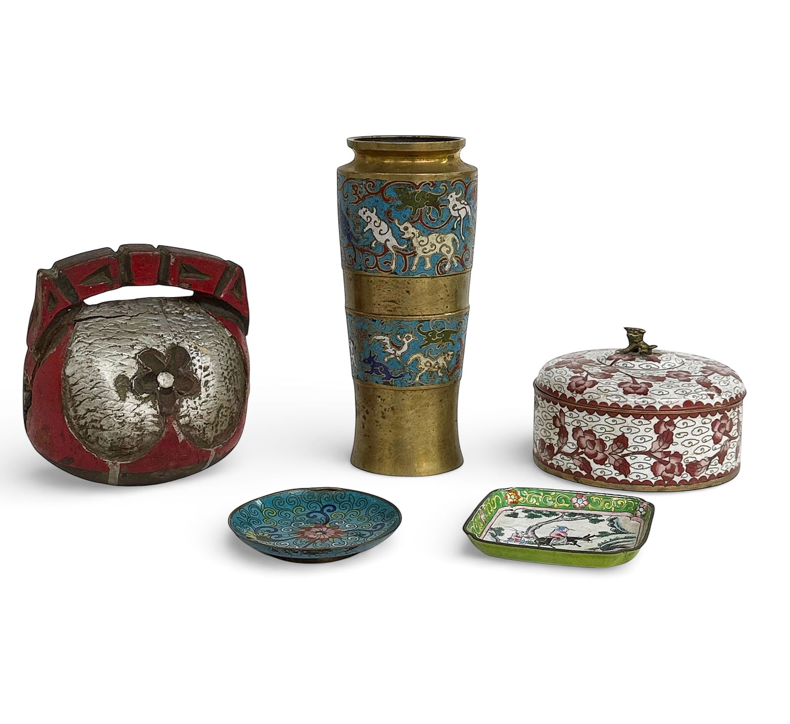Lot of Assorted Old Asian Items - Cloisonne, etc. (1 of 9)