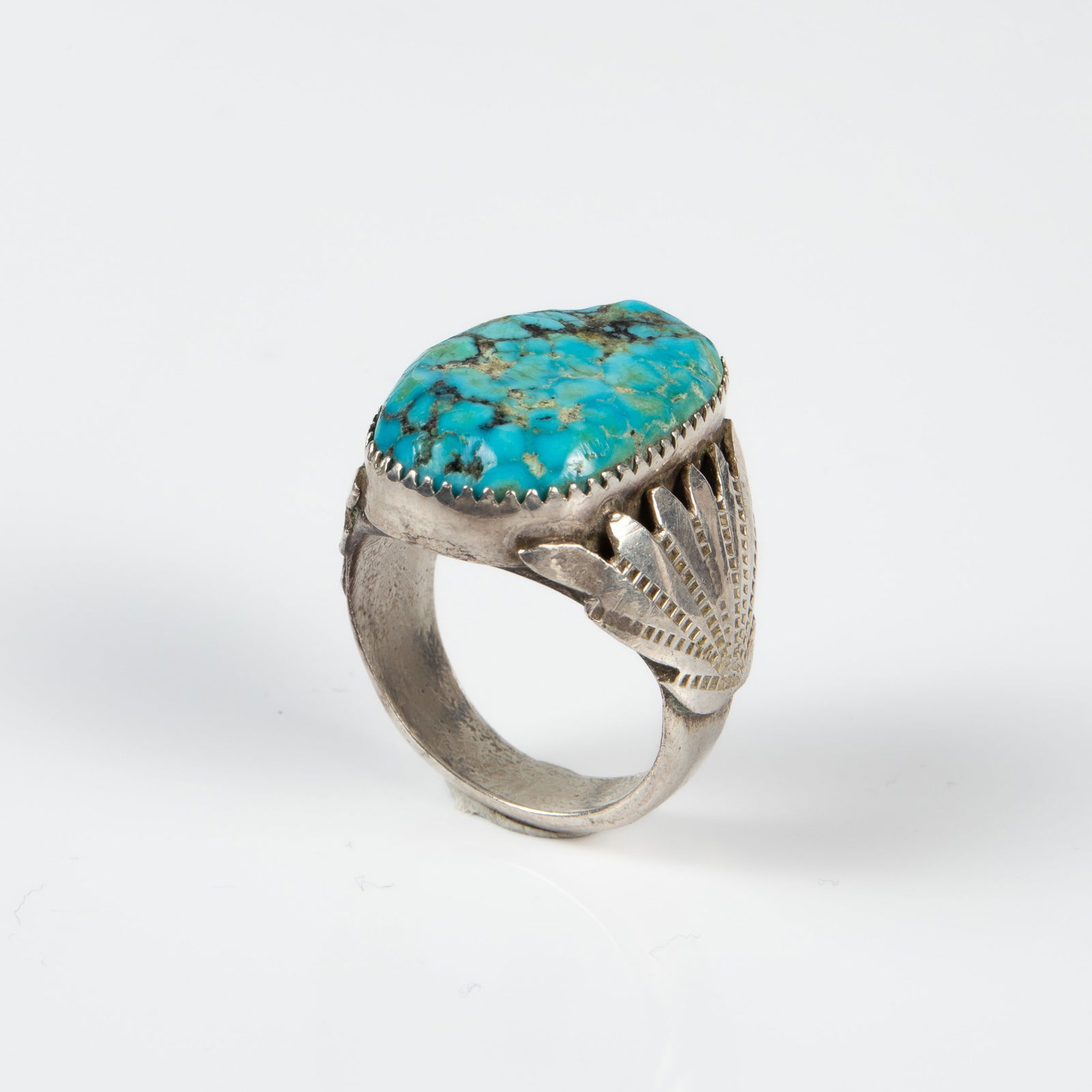 Zuni 925 Sleeping Beauty Turquoise Ring by Leekya. (1 of 5)