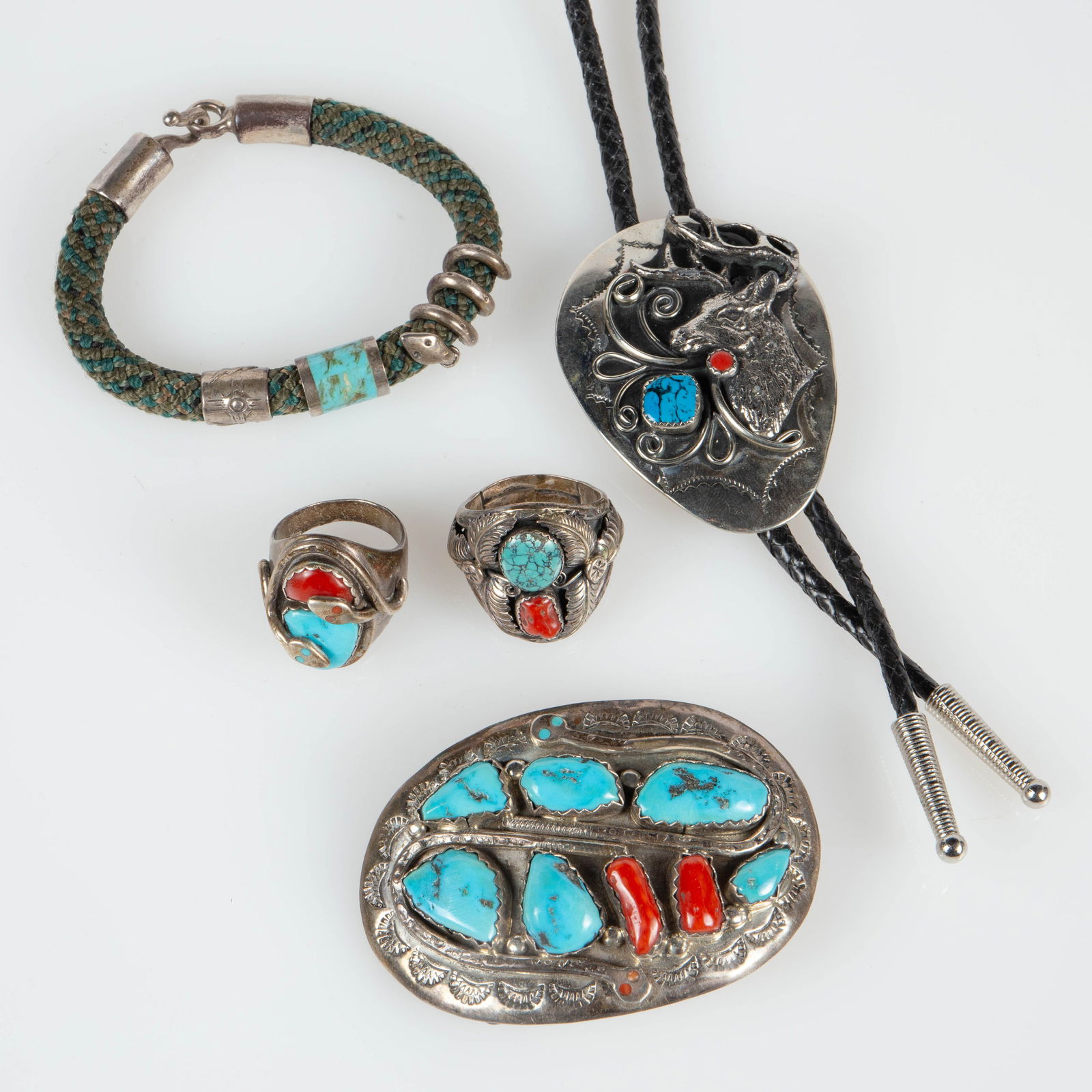 5 Pcs. Native American Jewelry - Effie Calavaza. (1 of 6)