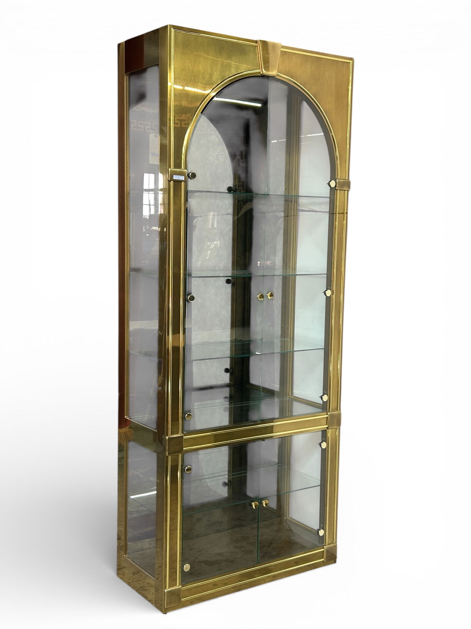 Mastercraft Brass & Glass Vitrine. (1 of 7)