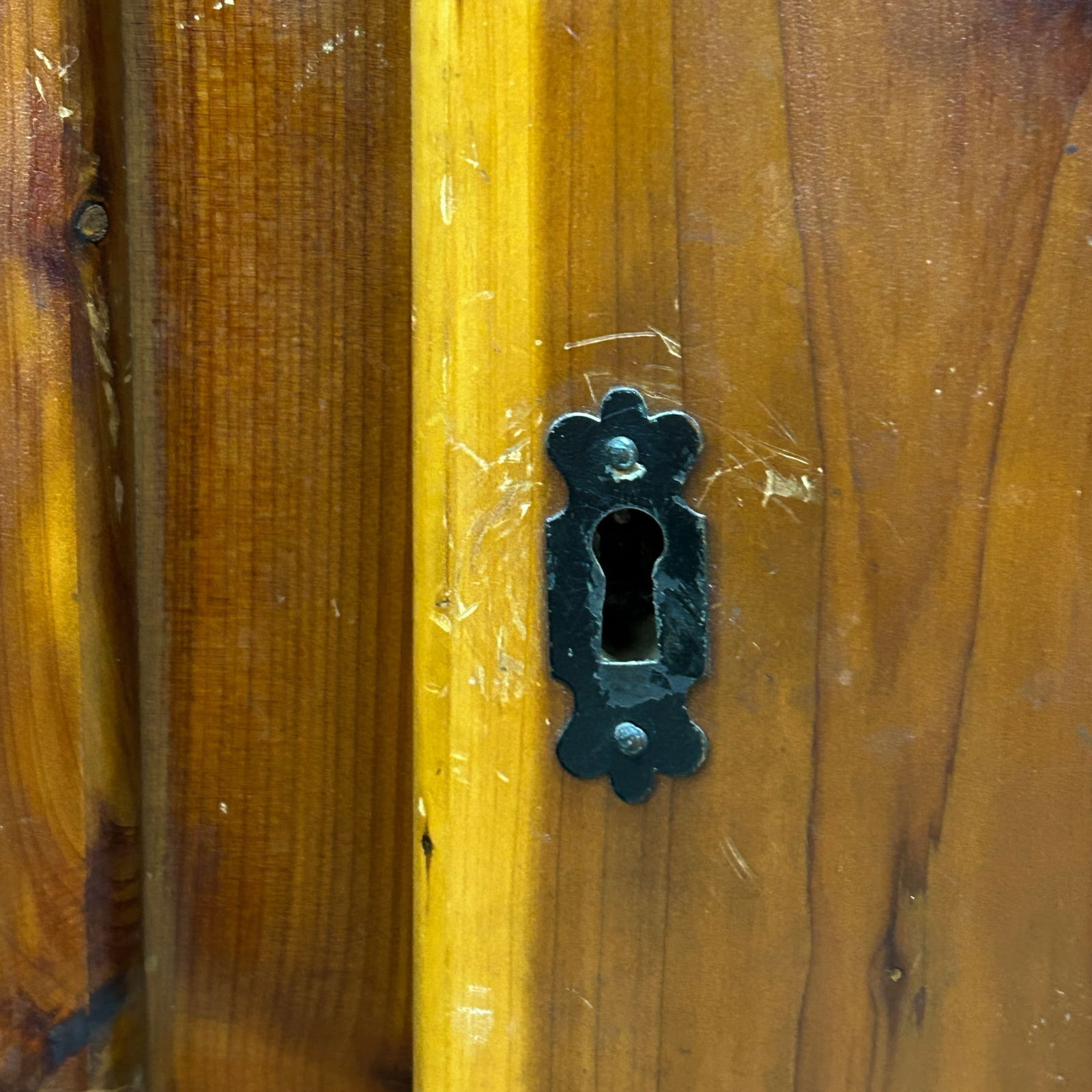 Vintage Pine Wardrobe. - 12