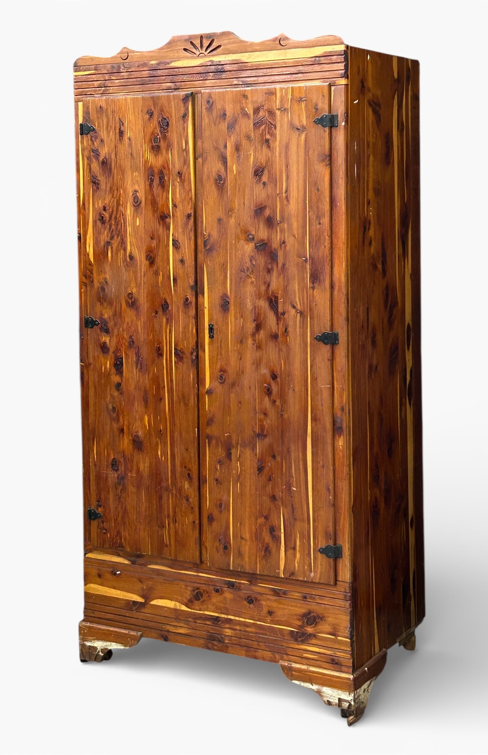 Vintage Pine Wardrobe. - 5
