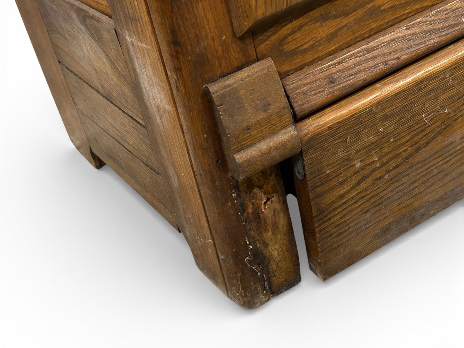 Antique Oak Ice Box. - 6