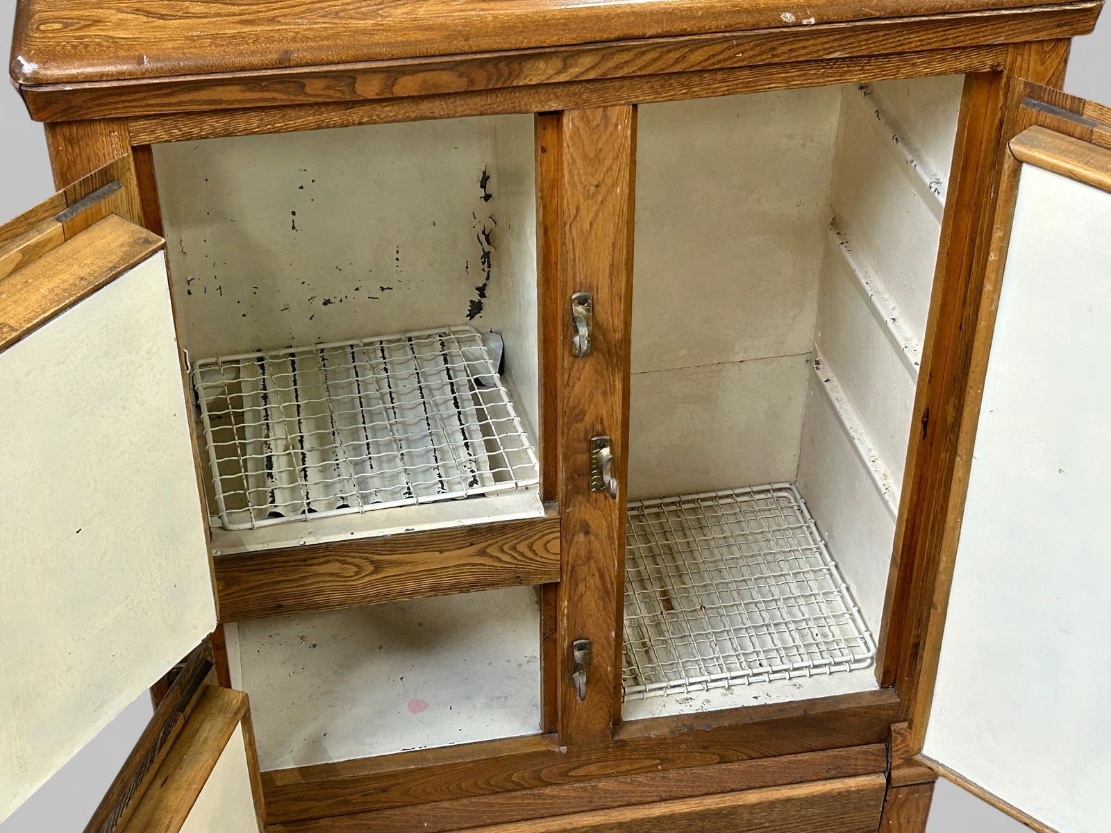Antique Oak Ice Box. - 8