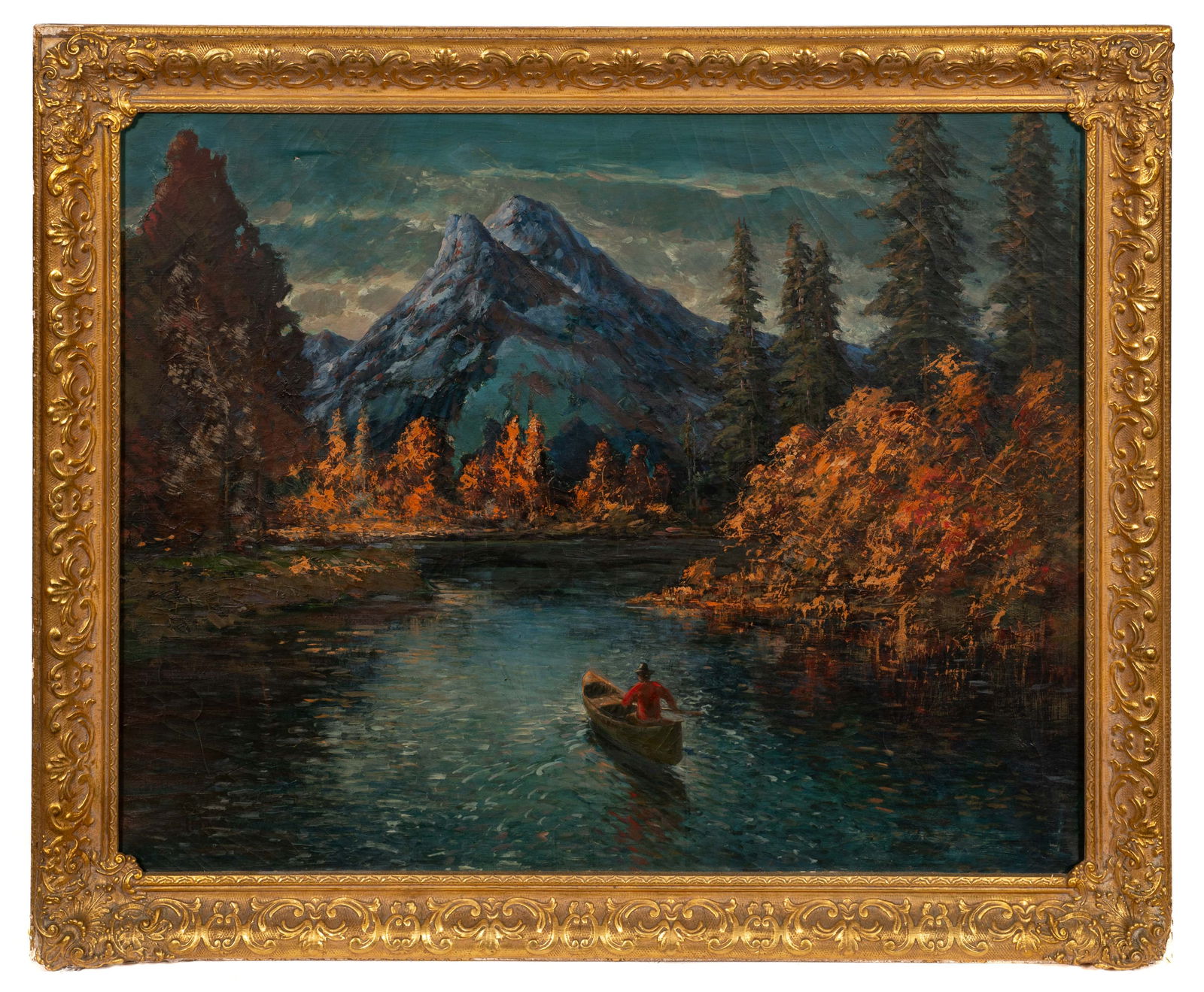 Large Mountainscape Painting, Unsigned. - 2