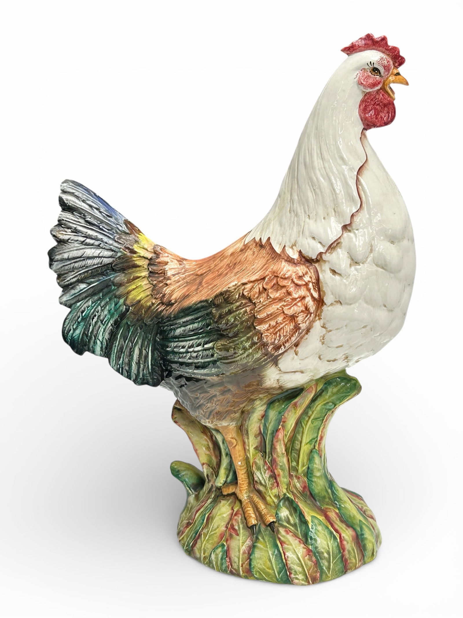 Italian Porcelain Life Size Chicken Figure. (1 of 9)