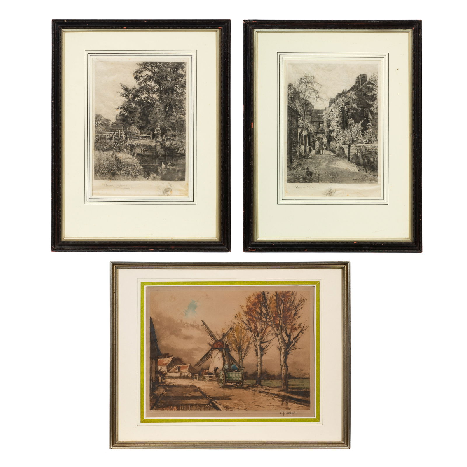 Three Etchings - Luigini, Mallet & Yeend King. (1 of 17)