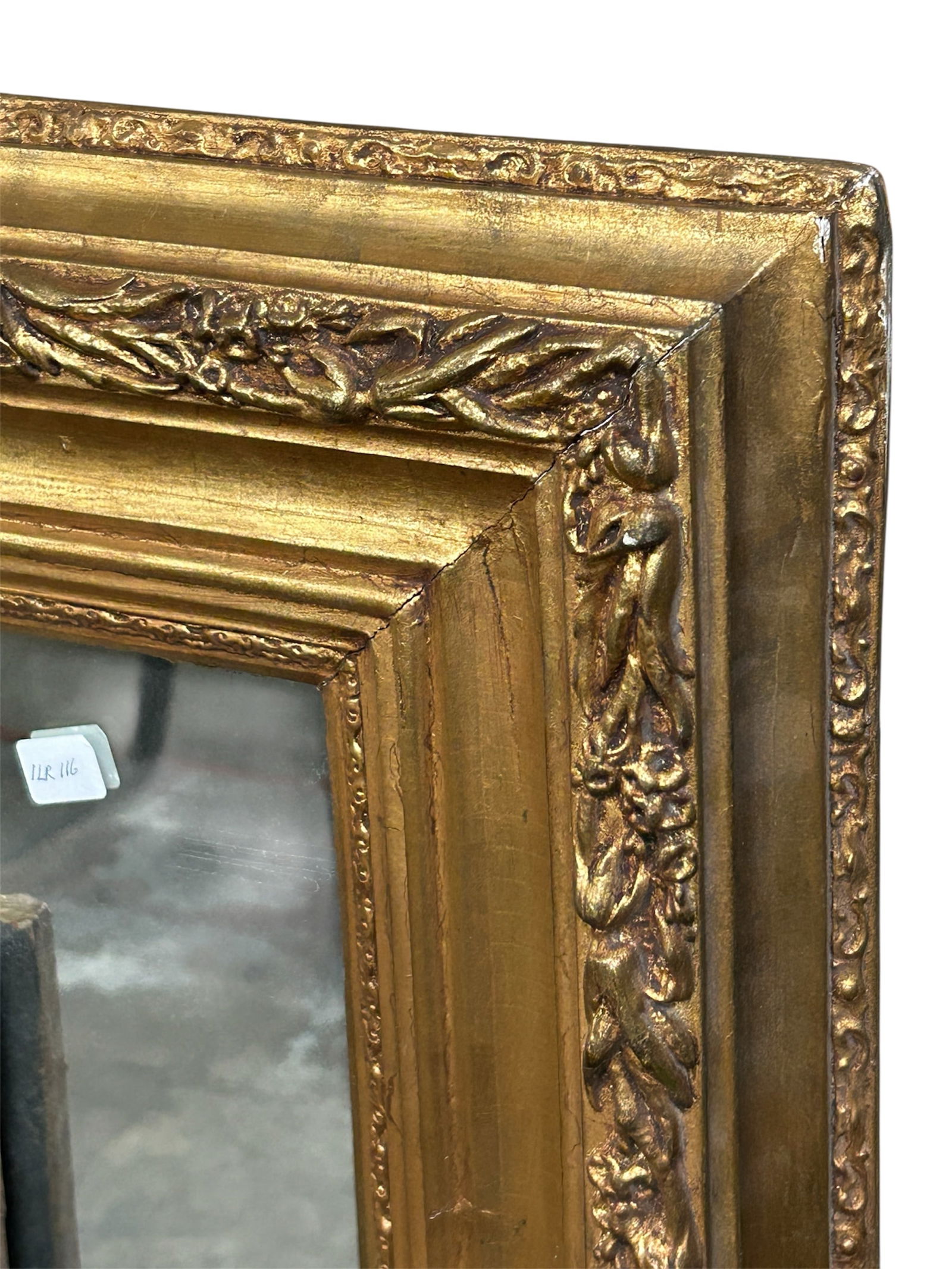 Large Custom Double Mirror w/ Gilded Frames. - 4