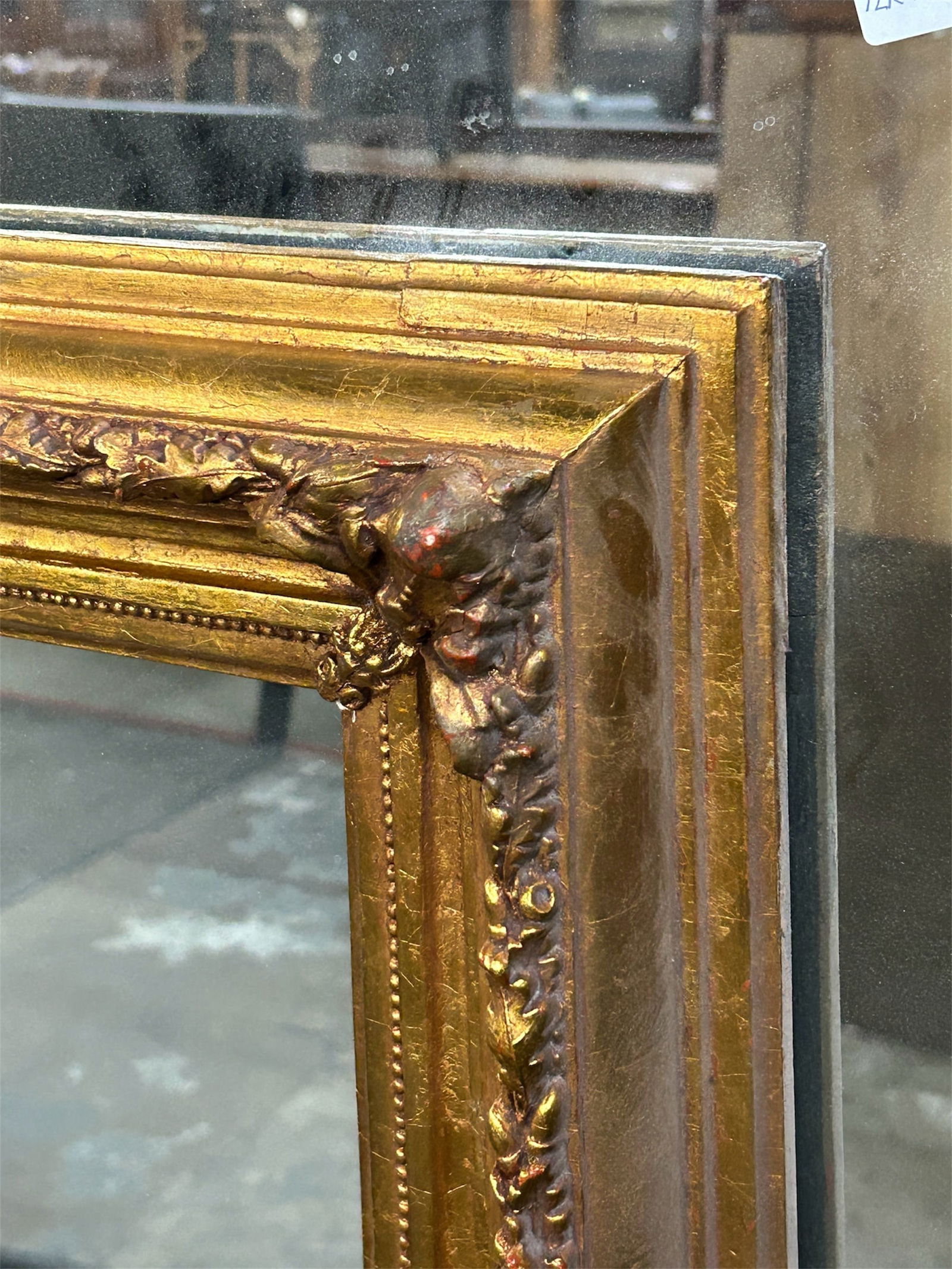 Large Custom Double Mirror w/ Gilded Frames. - 5