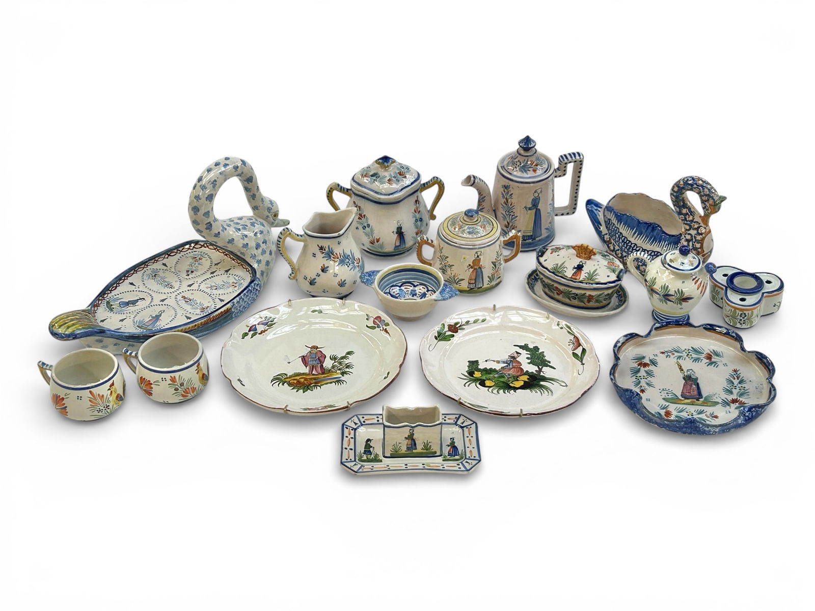 Lot of Henriot Quimper France Dishes & Decor. (1 of 11)