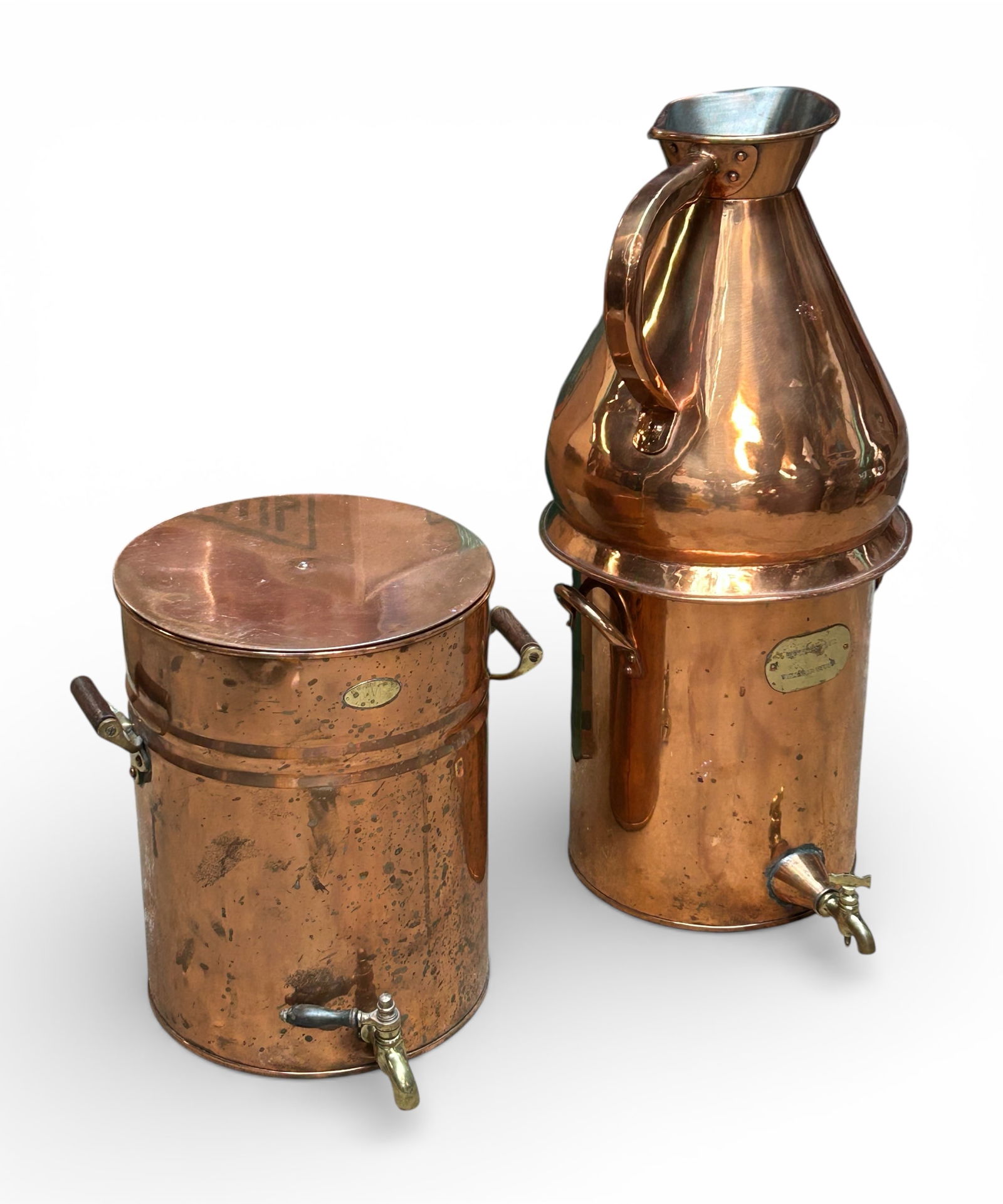2 Copper Water Dispensers & Pitcher - Arrow, Davis (1 of 19)