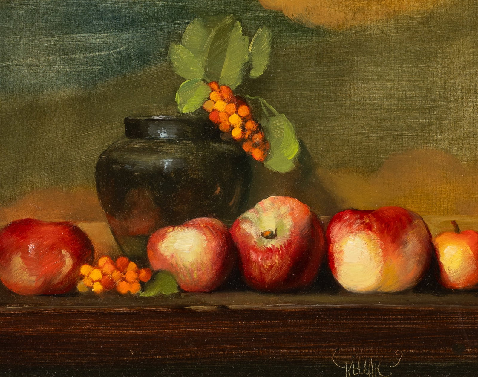 Still Life Painting of Apples by Martha Kellar. (1 of 6)