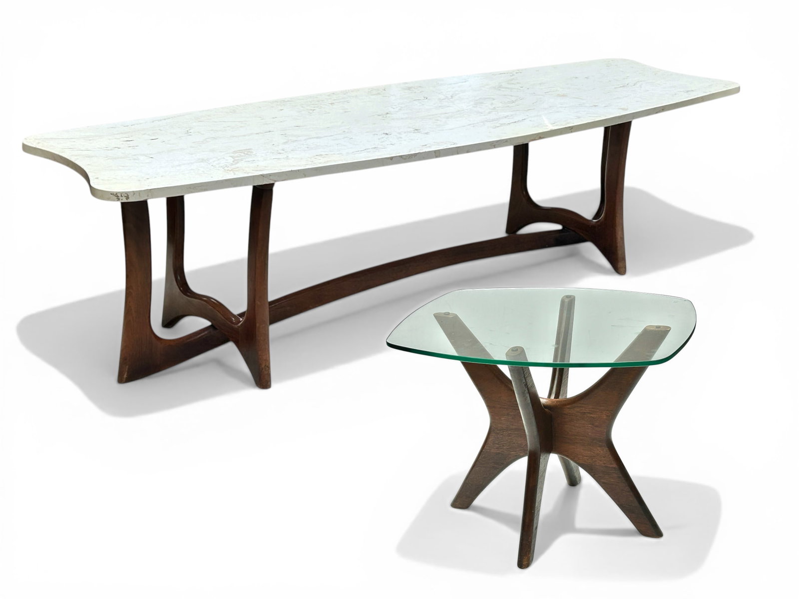2 Mid-Century Tables inc Surfboard, Pearsall Style (1 of 20)