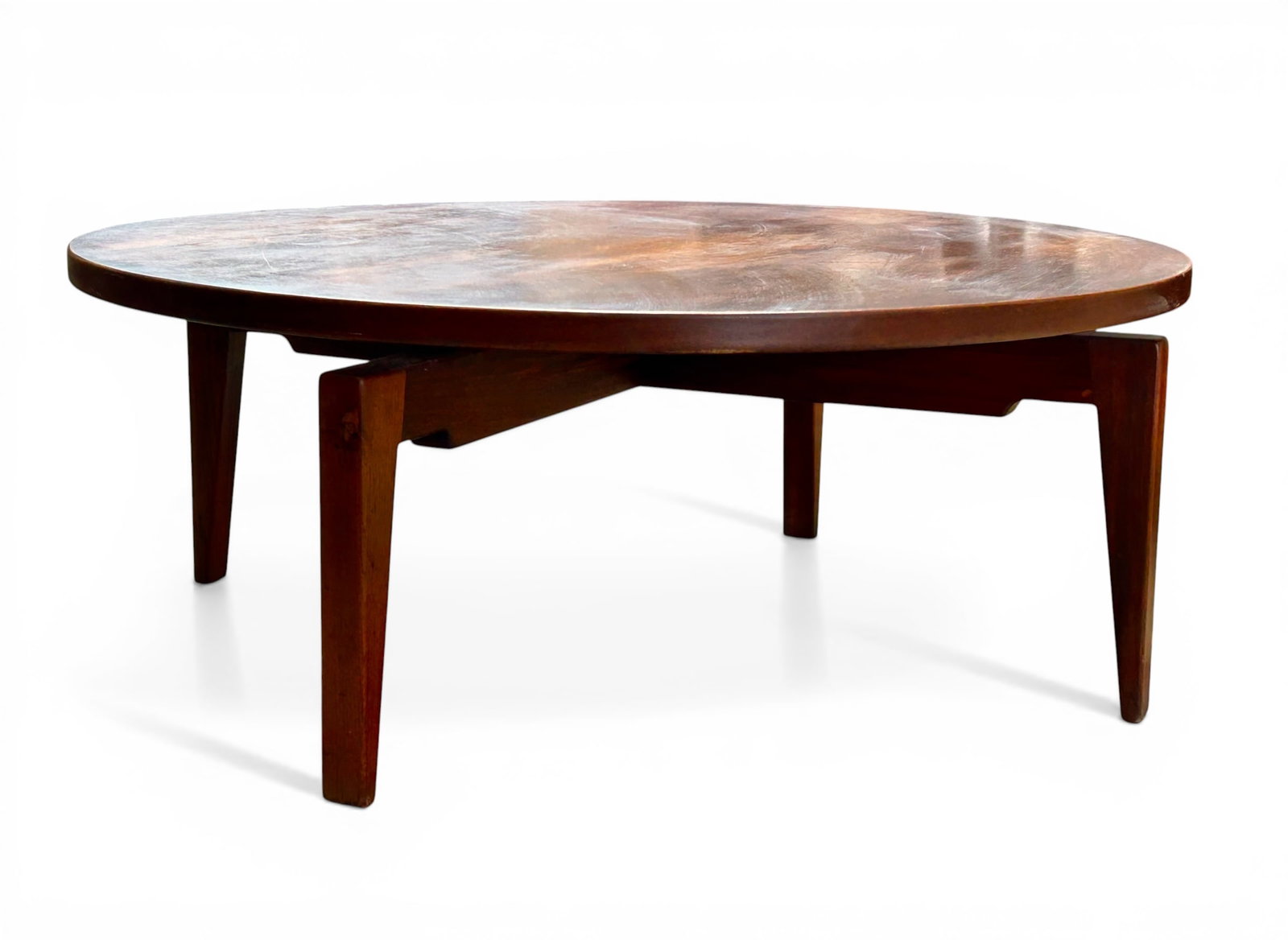 Jens Risom Lazy Susan Coffee Table. - 2