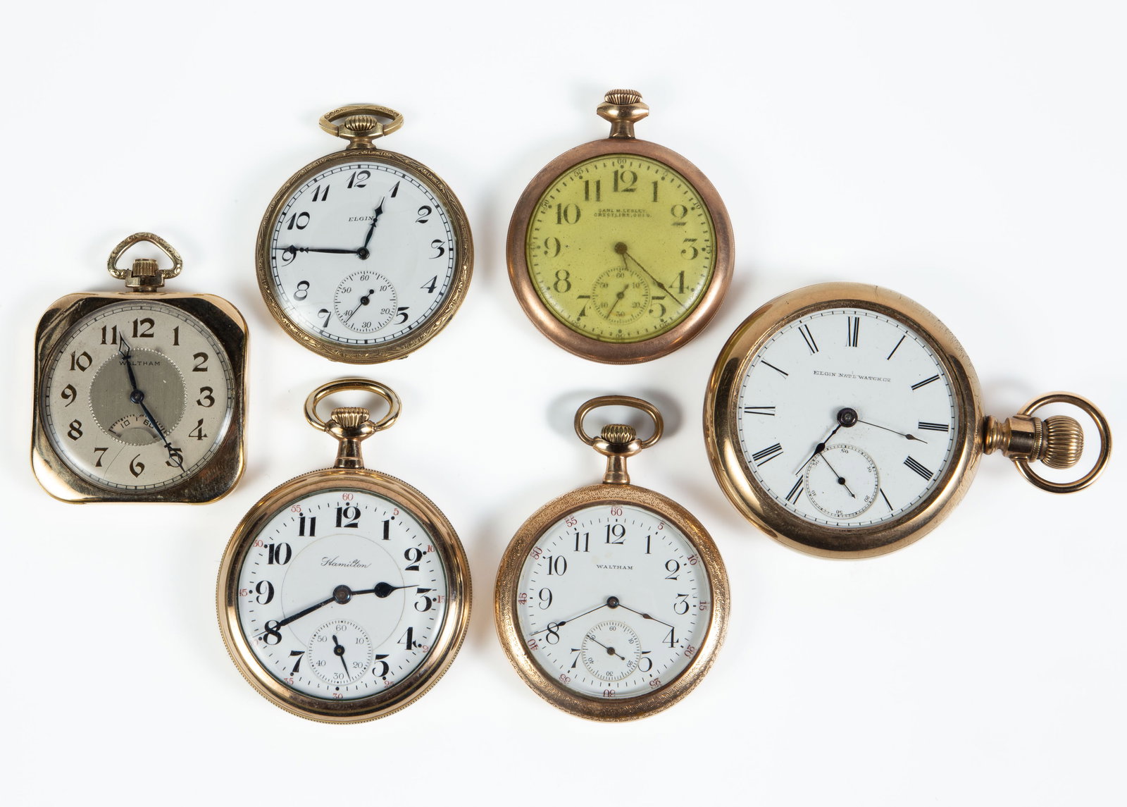 6 Vintage Gold Filled Pocket Watches - Waltham. (1 of 20)