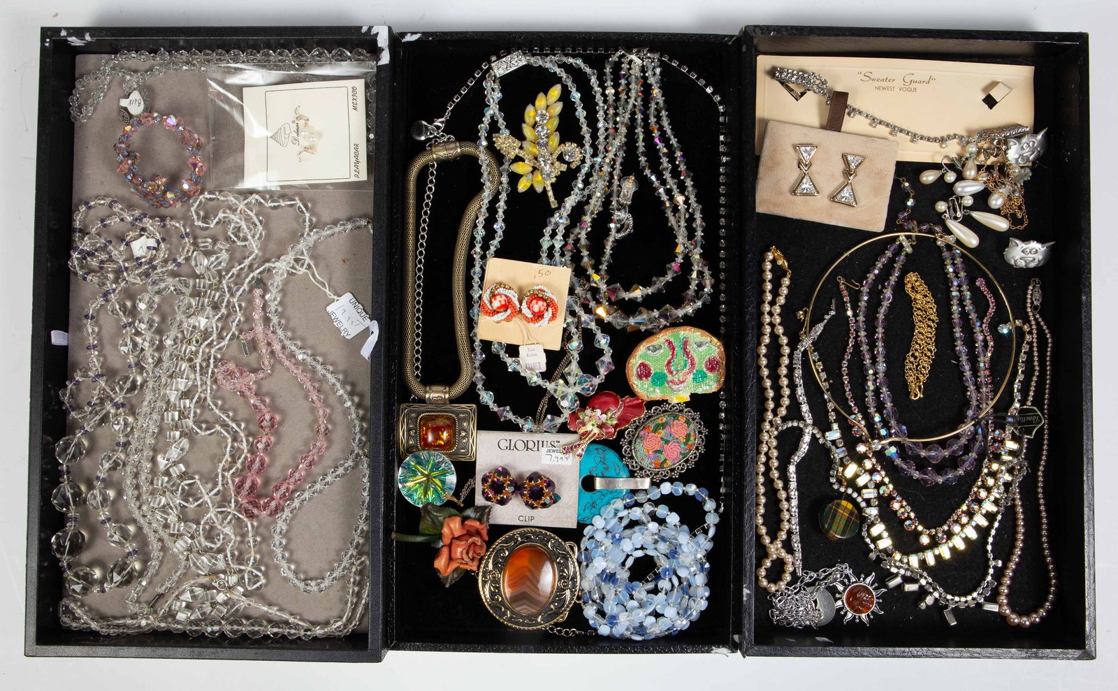 Lot Vintage Costume Jewelry - Aurora Borealis, Etc (1 of 7)