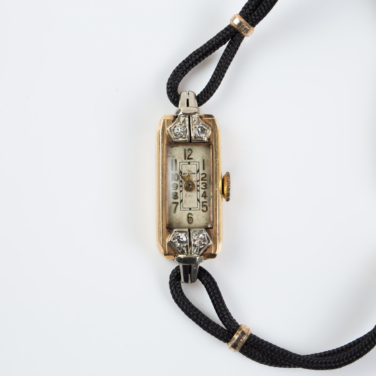 Waltham 14K Gold & Diamond Art Deco Ladies' Watch (1 of 4)