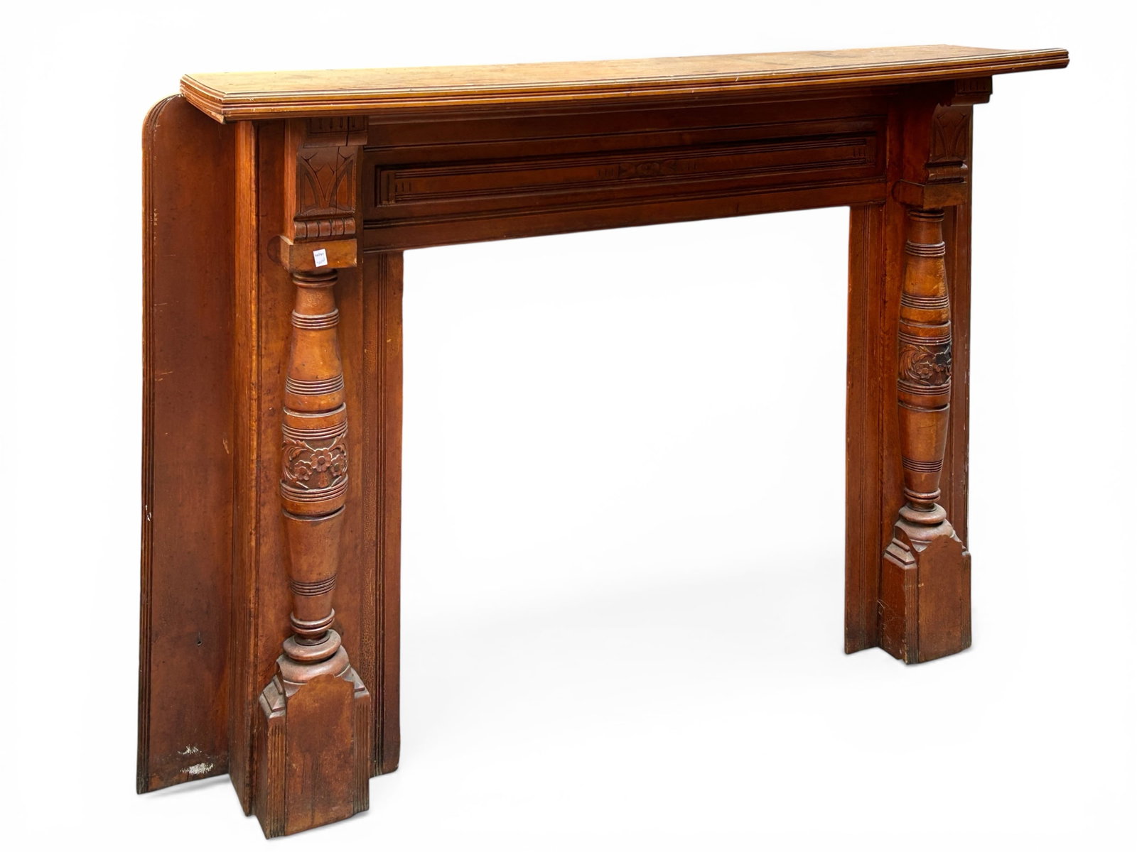 Antique Carved Fireplace Mantel. (1 of 6)