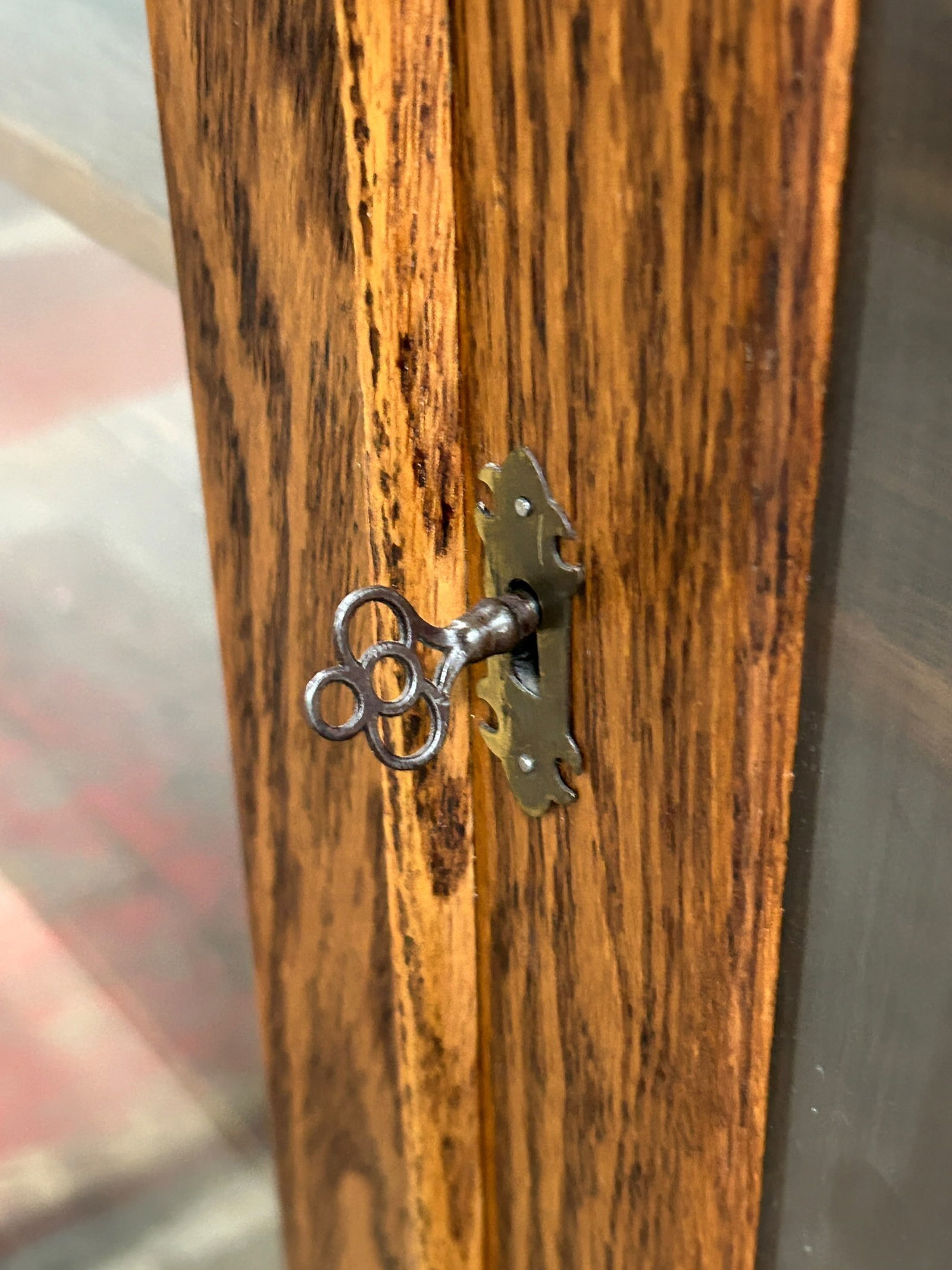 Oak Display Cabinet. - 5