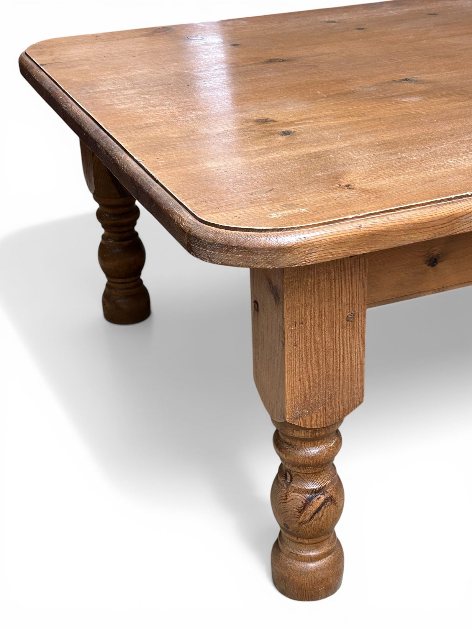 Rustic or Primitive Style Pine Coffee Table. - 2