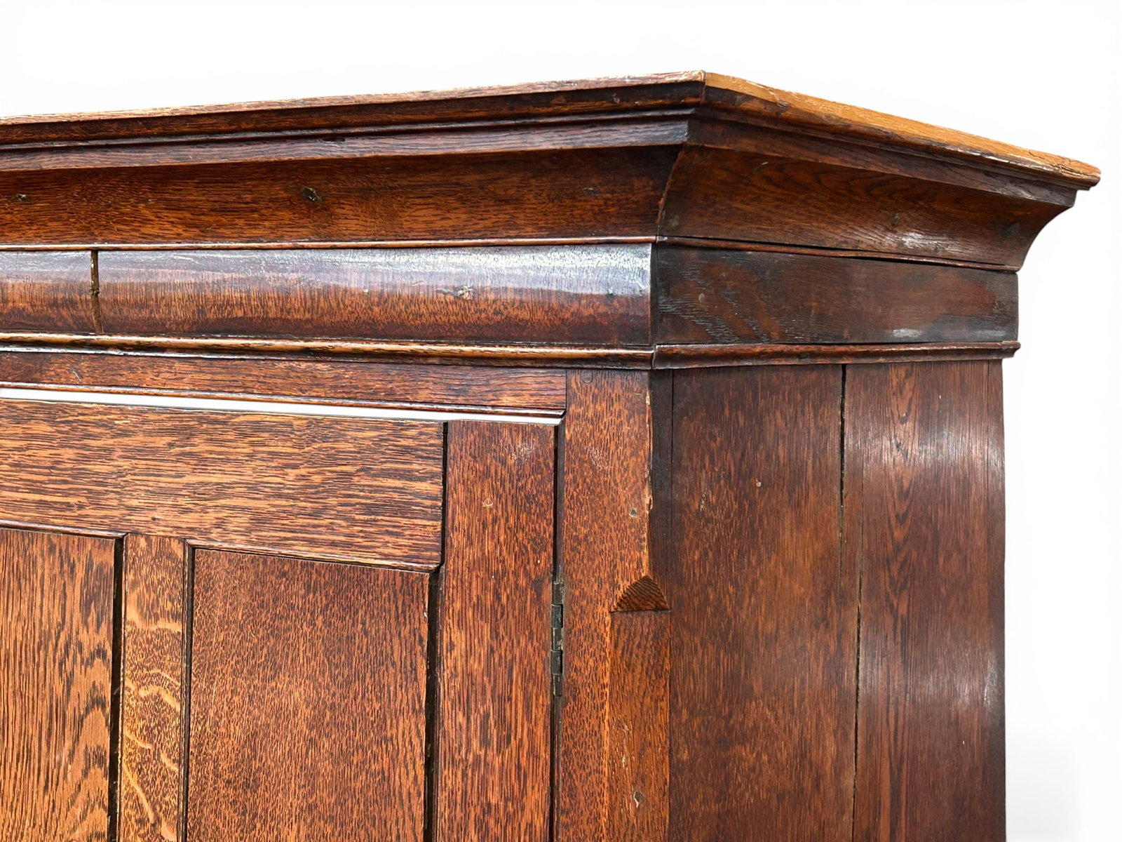 Antique Oak Cabinet (Missing Back). - 6