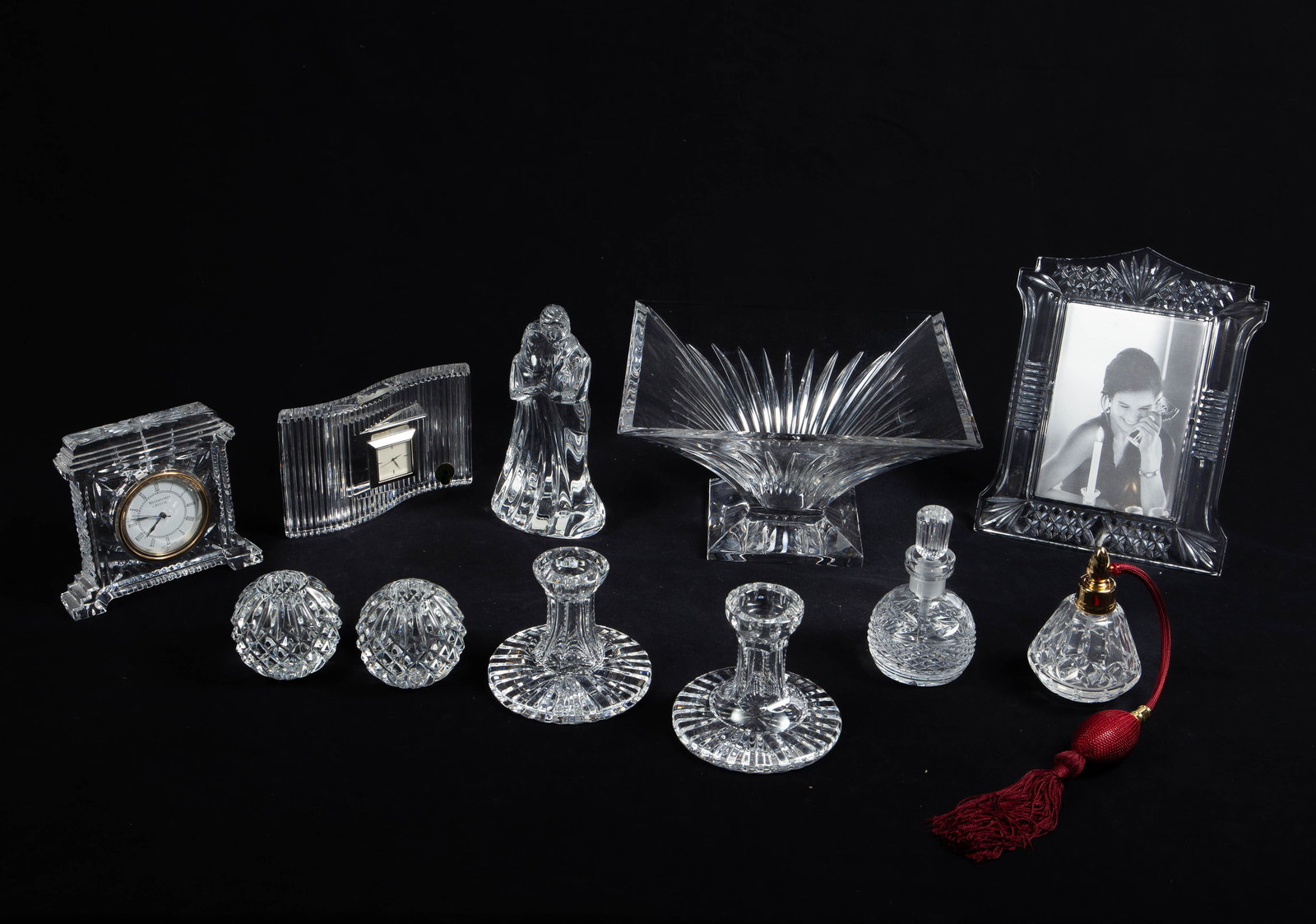 Waterford Crystal Lot - Clocks, Candlesticks, etc. (1 of 9)