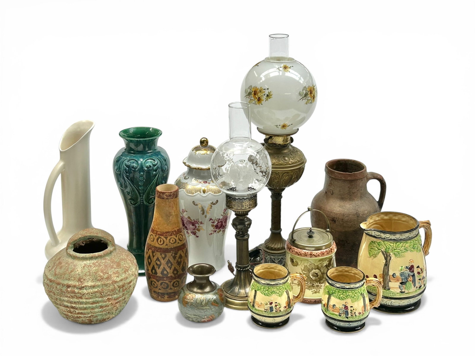 Lot of Vintage Pitchers, Vases, Lamps, etc. (1 of 20)