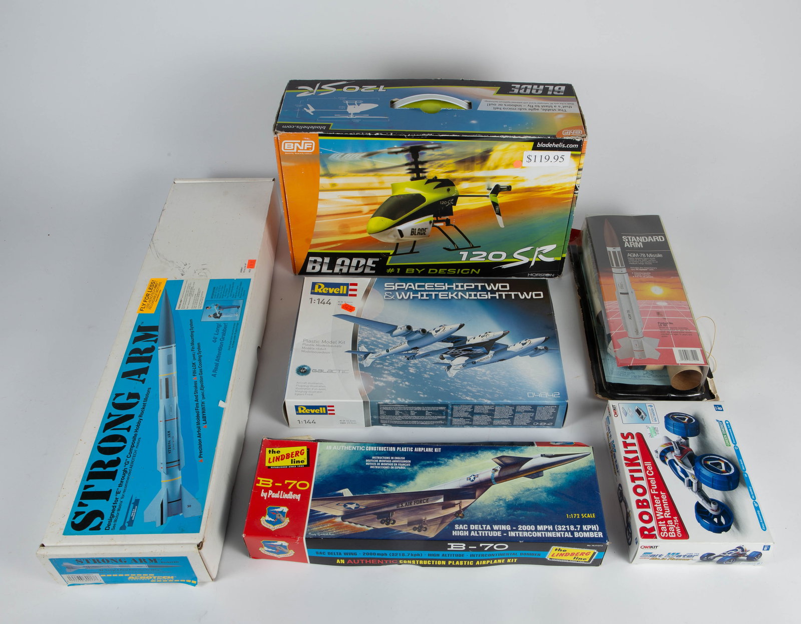 Lot- RC Micro Heli, Airplane and Roket Kits, More. (1 of 7)