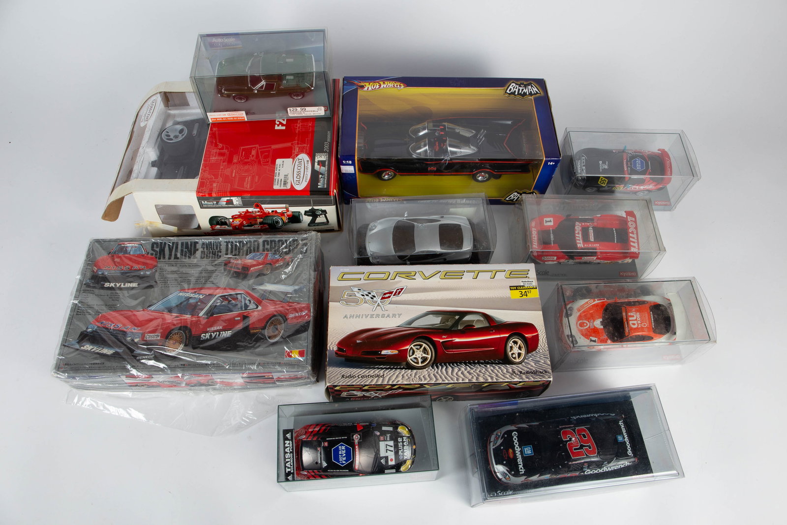 Lot of Model & RC Cars - Kyosho 1:27, Corvette. (1 of 6)