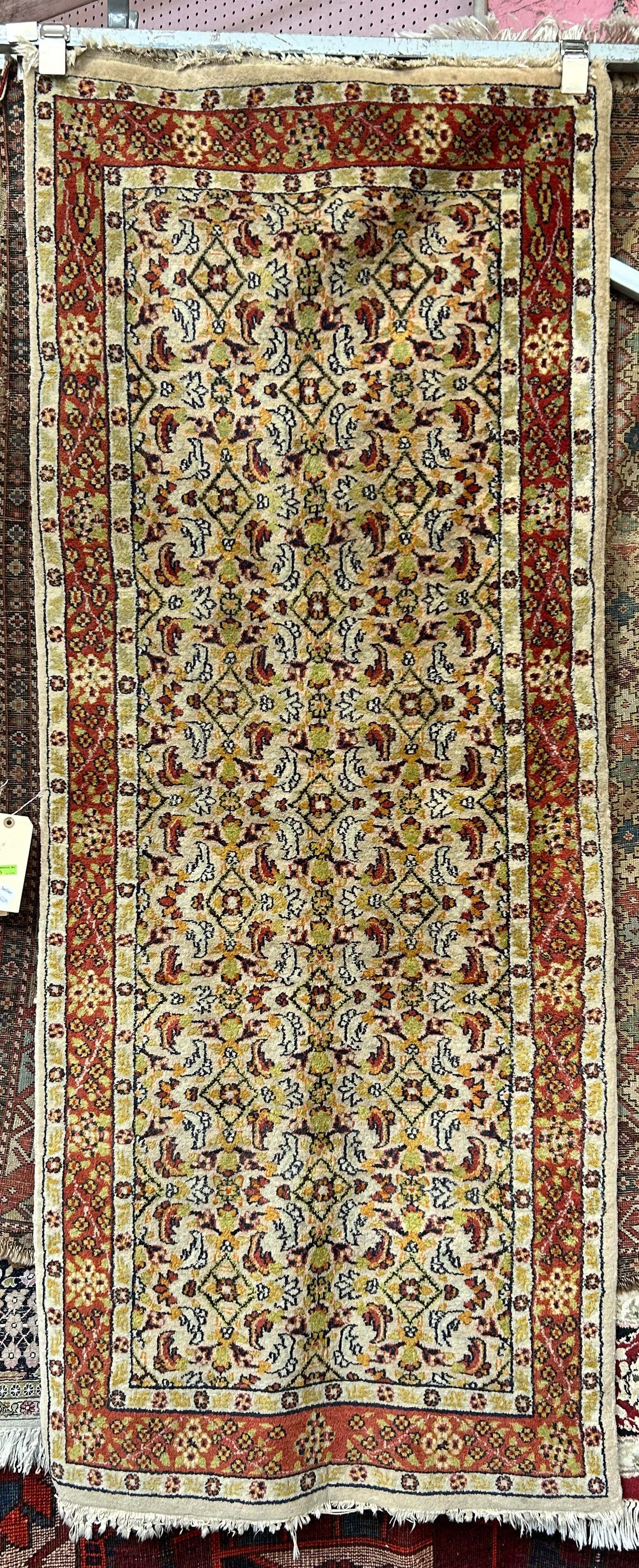 2' 5" x 6' 1" Tan Runner, As Is.: The rug has a loss in one corner. In-house shipping is available for this rug. Please see our website regarding our in-house shipping procedures.