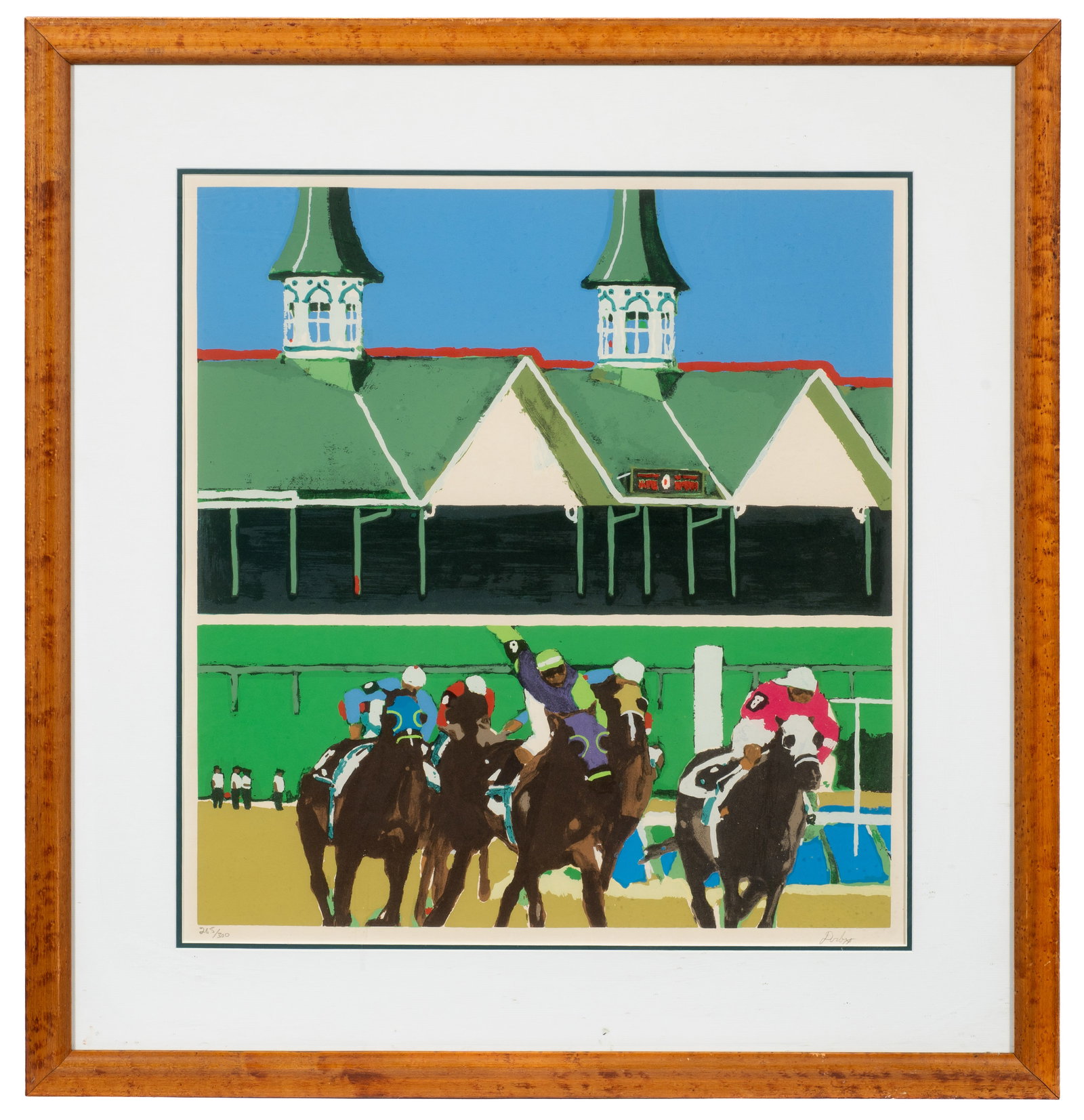 Kentucky Derby Serigraph, Robert Cunningham. (1 of 6)