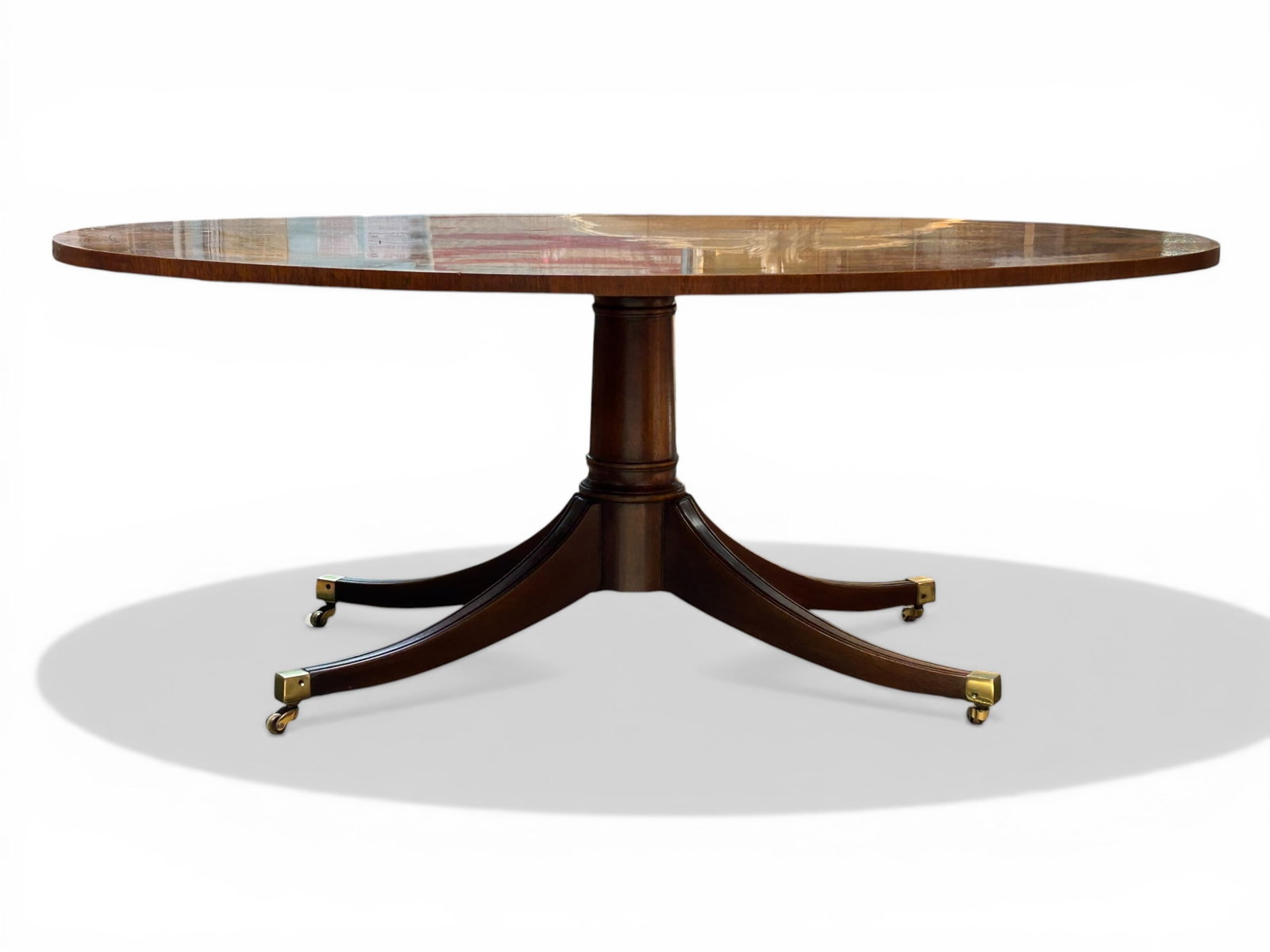 Duncan Phyfe Style Coffee Table. - 5
