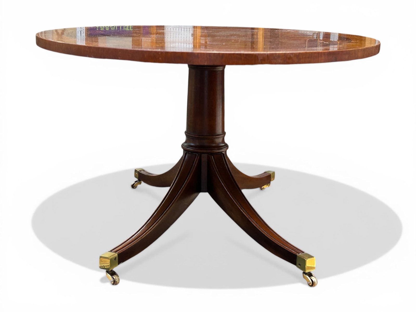 Duncan Phyfe Style Coffee Table. - 6