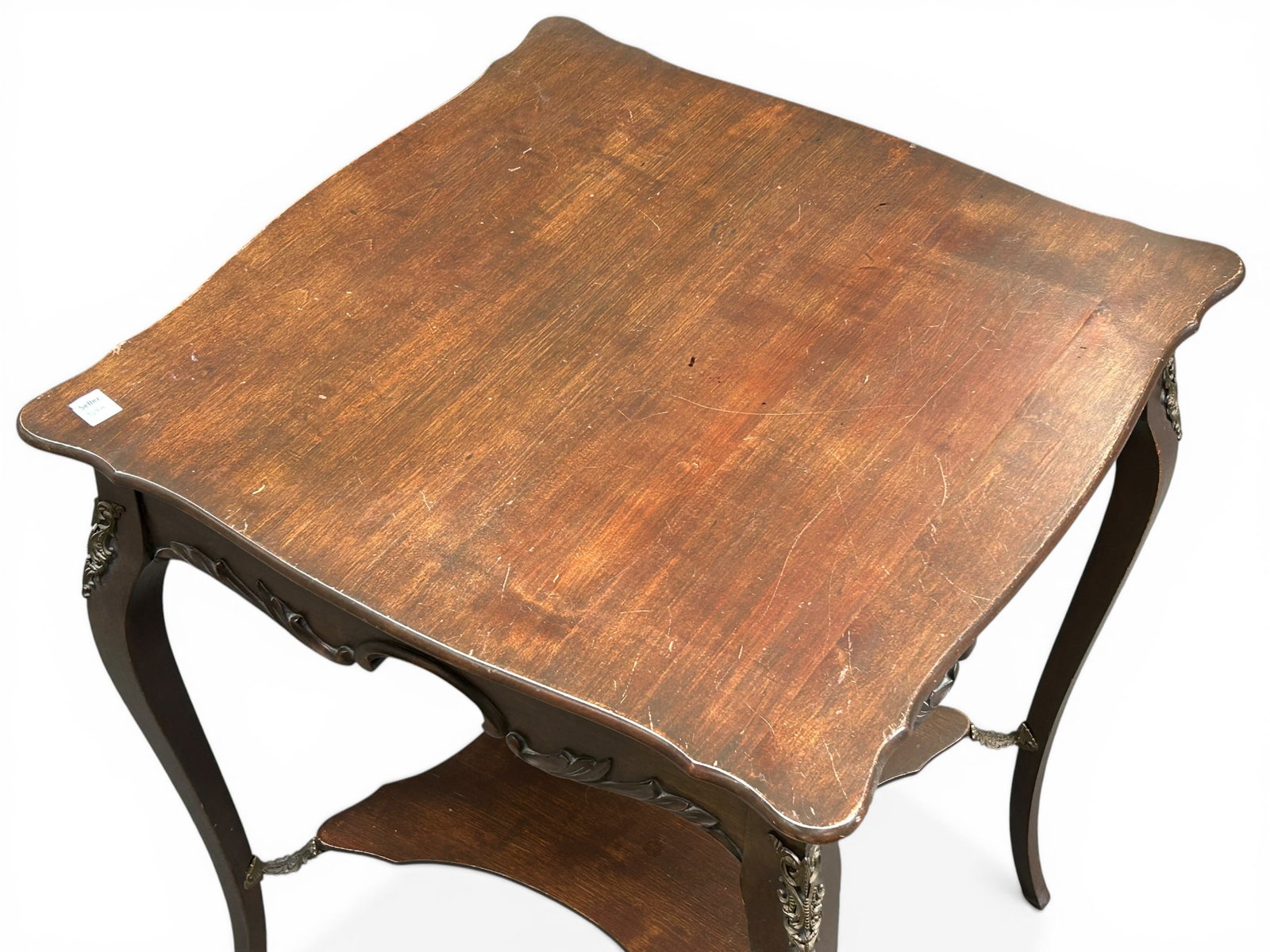 French Carved End Table. - 3