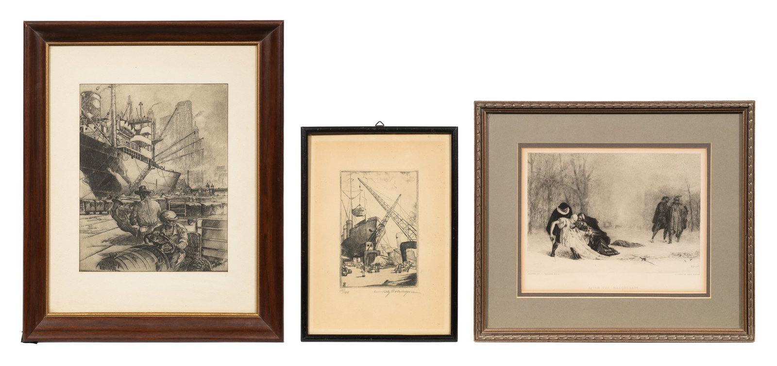 Lot of Three Etchings - Hagerman, Rajon, etc. (1 of 15)