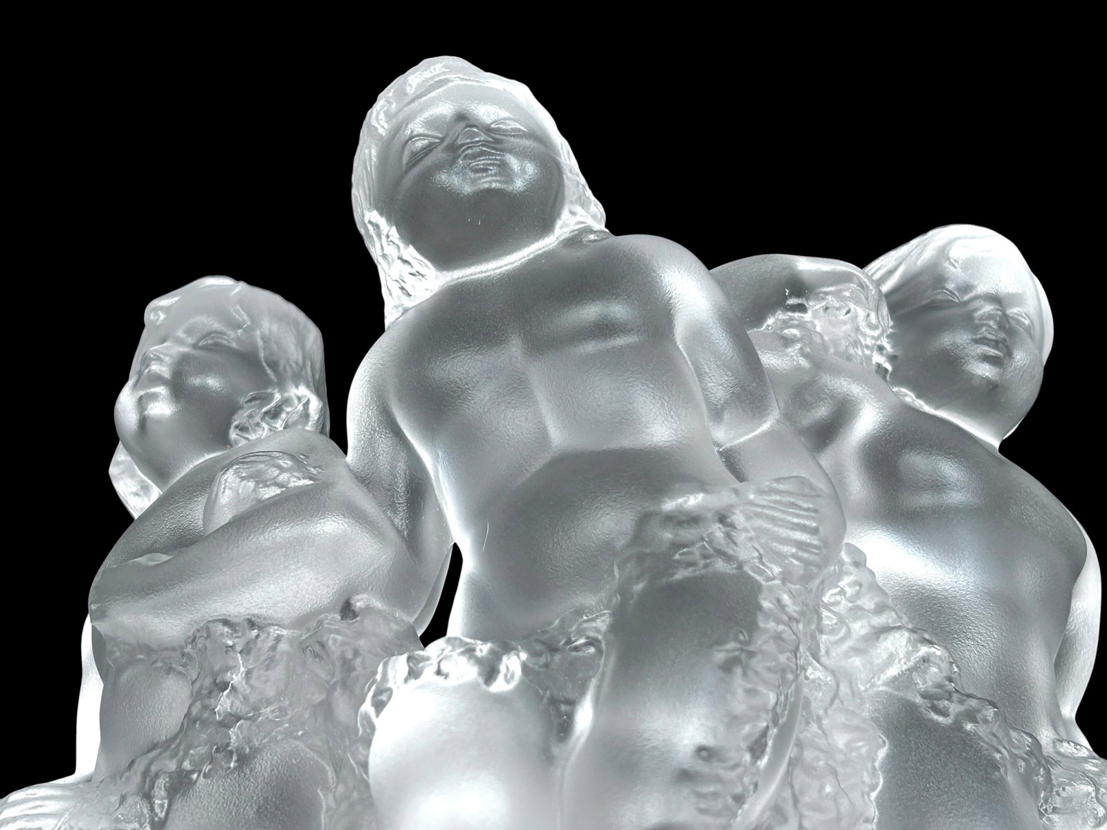 Lalique France "Luxembourg" Frosted Sculpture. - 17