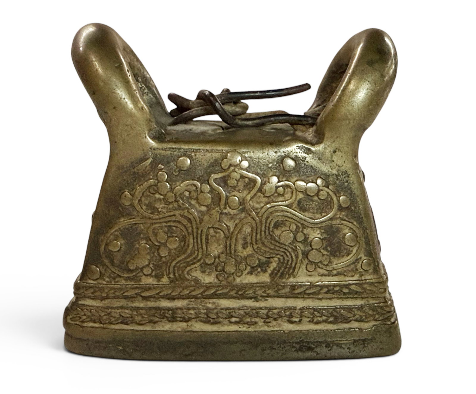 19th Century Burmese ? Bronze Water Buffalo Bell. (1 of 7)