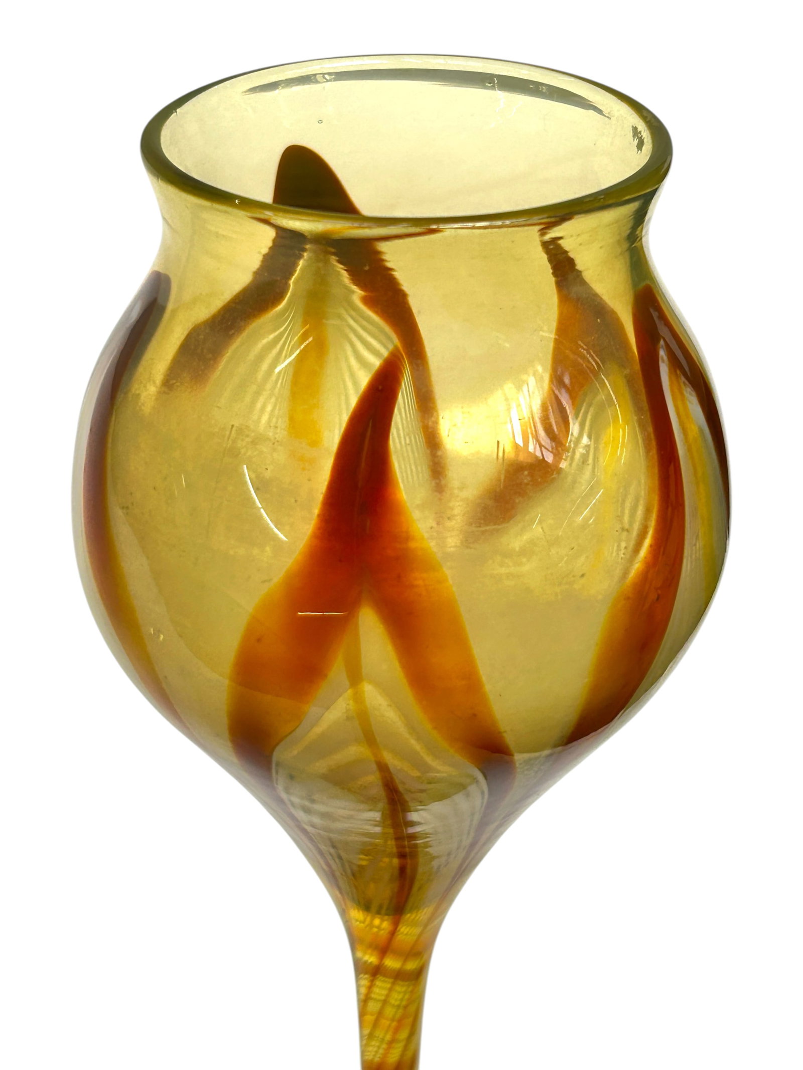 Tiffany Studios Pulled Feather Floriform Vase. - 6