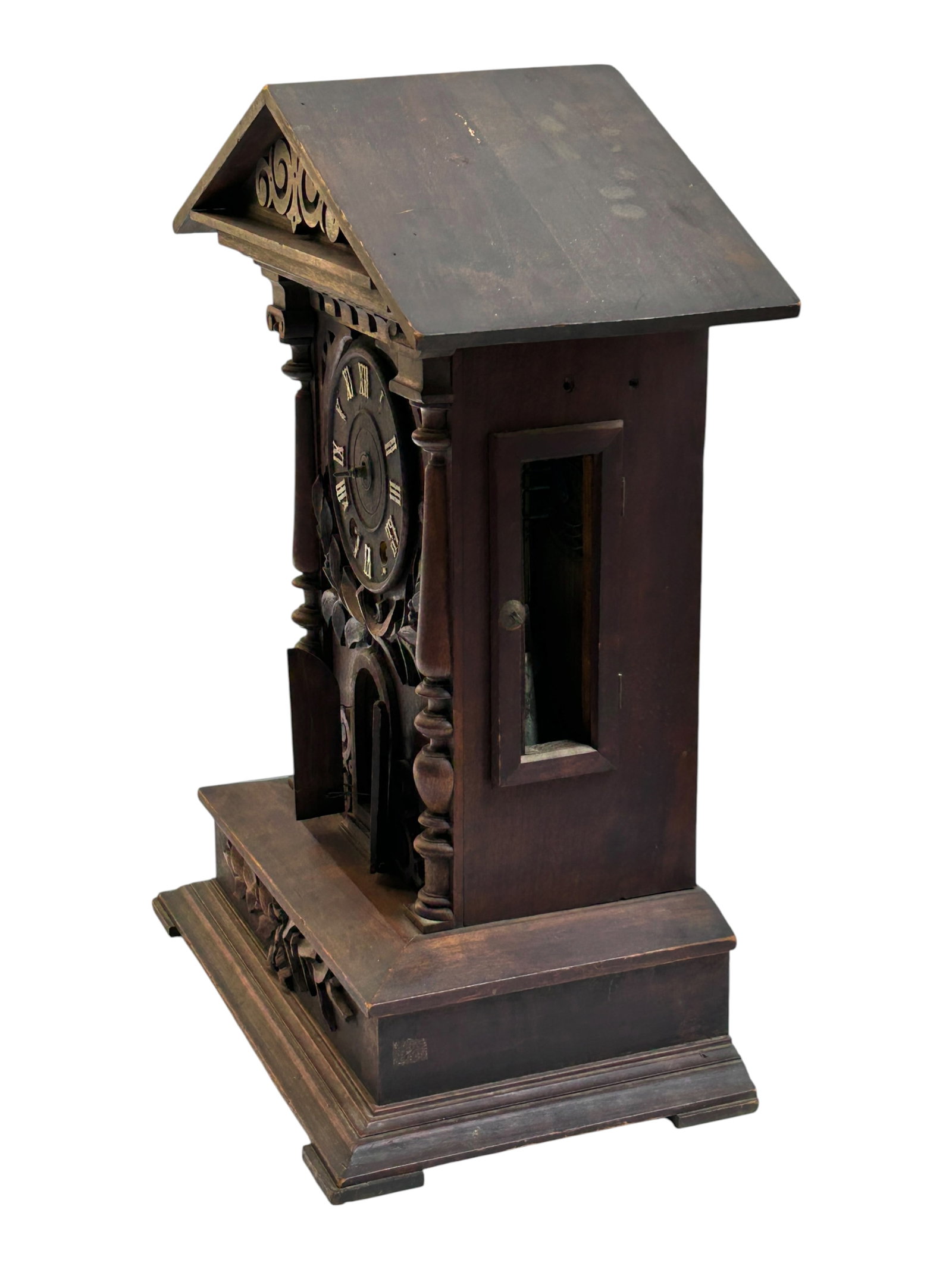 Black Forest Trumpeter Mantel Clock, Gordian. - 14