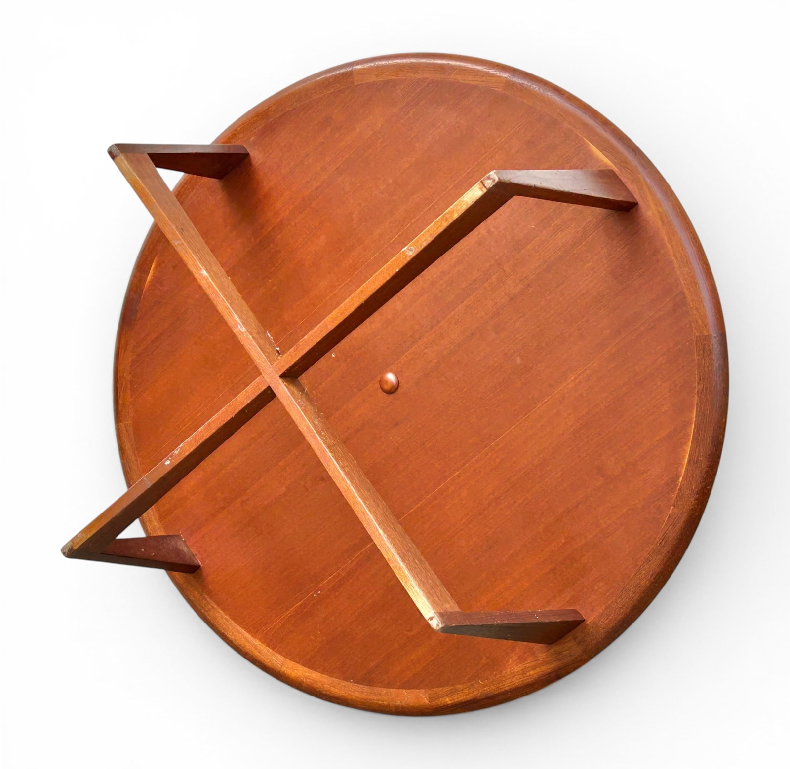 Danish Mid Century Modern Teak Round Coffee Table. - 6