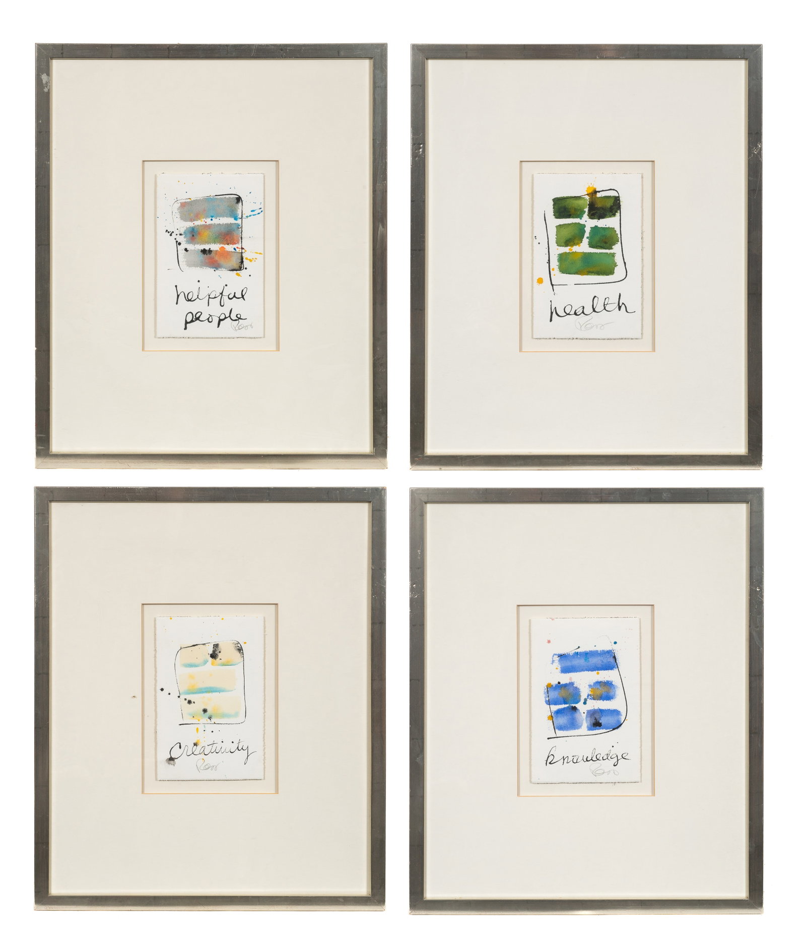 Lot of Four Watercolor Paintings by Karen Ross. (1 of 19)