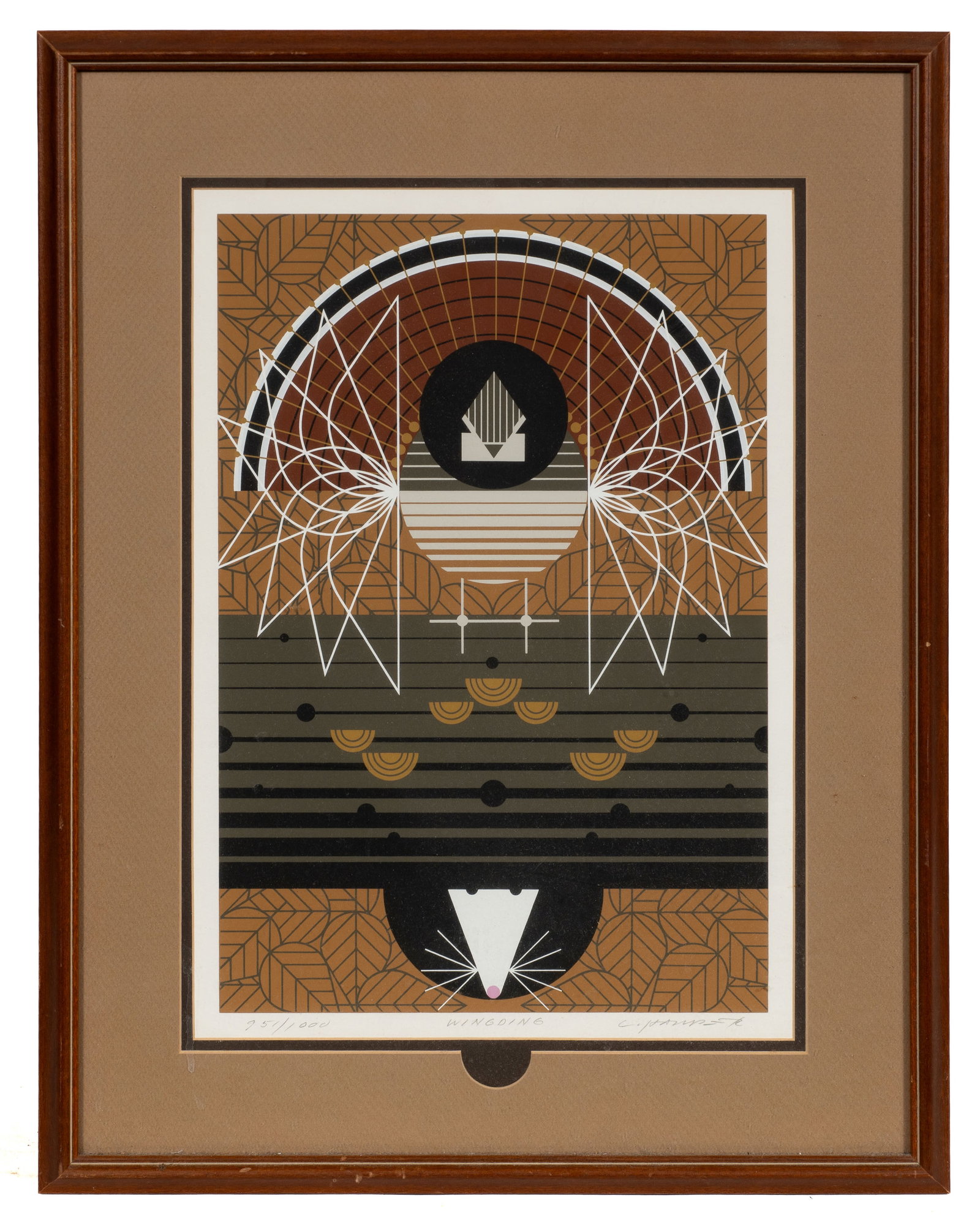 "Wingding", LE Serigraph by Charley Harper. (1 of 7)