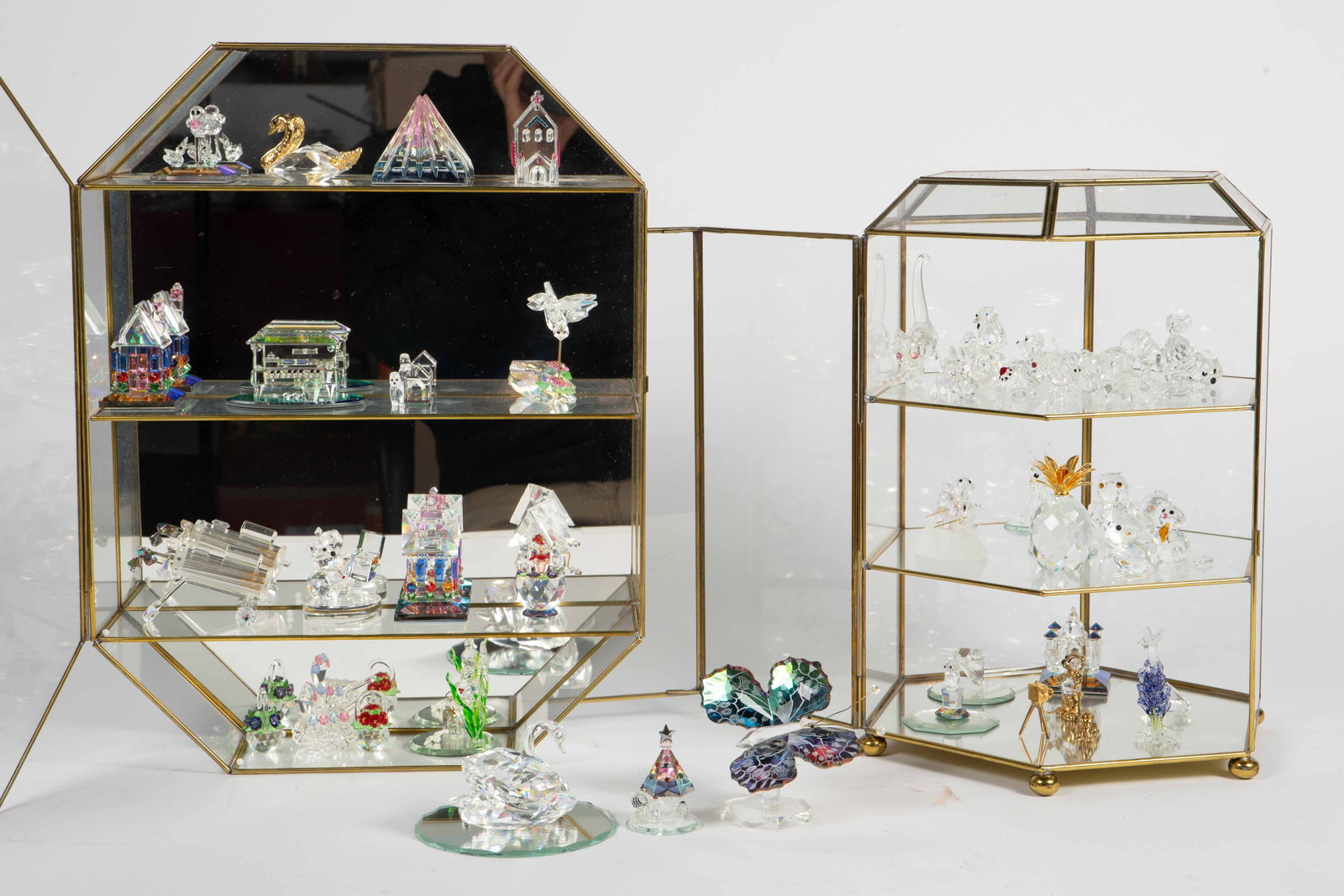Lot Miniature Crystal Figures, Swarovski, Iris Arc (1 of 11)