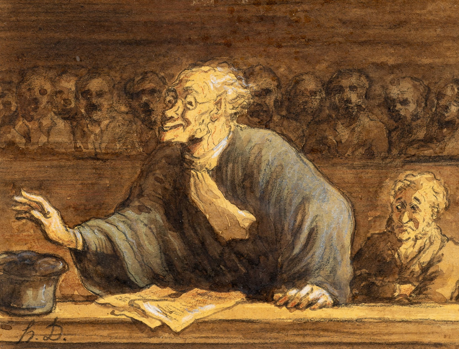 Court Scene, Work After Honore Daumier. (1 of 5)