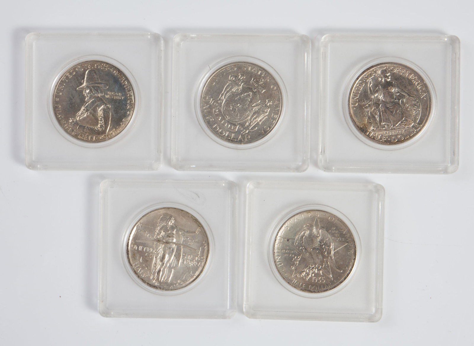 Lot of 5 Older U.S. Commemorative Half Dollars. (1 of 12)