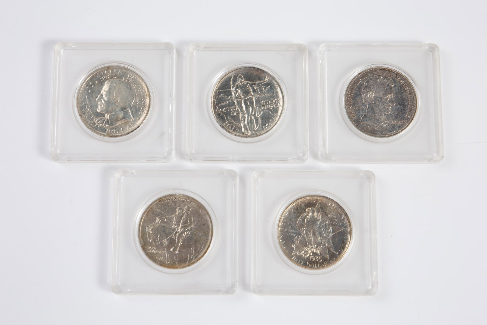 Lot of 5 Older U.S. Commemorative Half Dollars. (1 of 11)