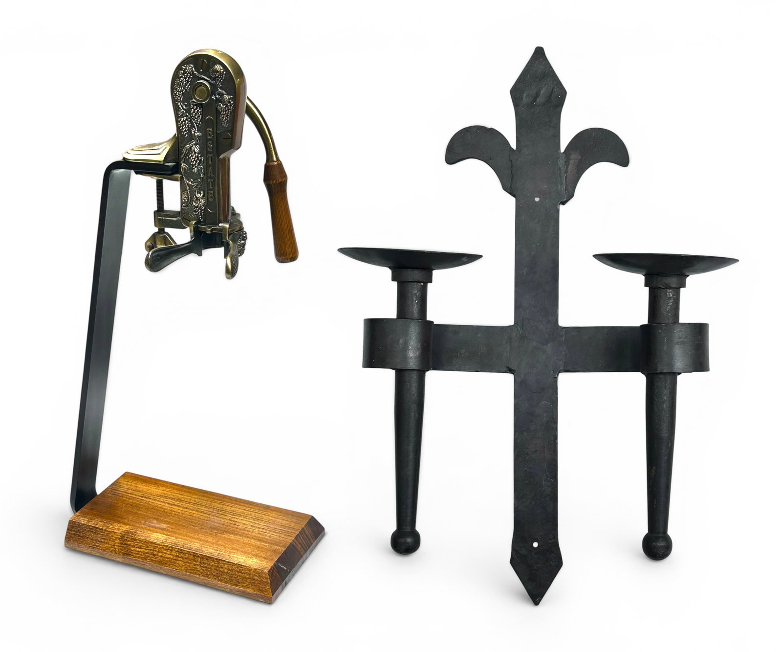 Lot: Cast Iron Candle Sconce & Rogar Estate Opener (1 of 16)