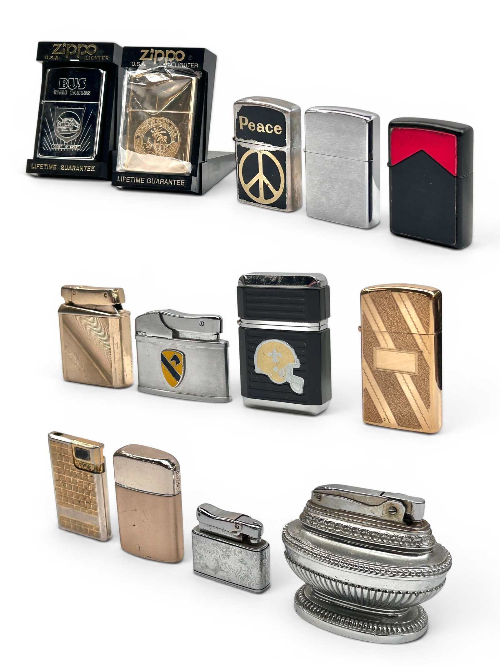 Lot Vintage Lighters - Zippo, Colibri, Kreisler. (1 of 7)